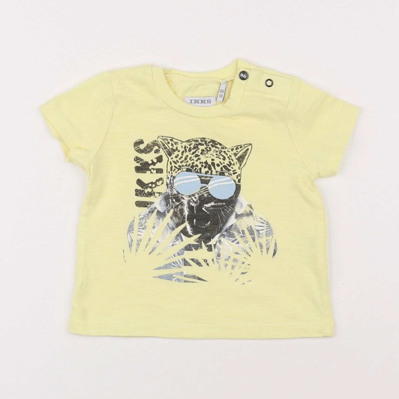 IKKS - tee-shirt jaune - 6 mois