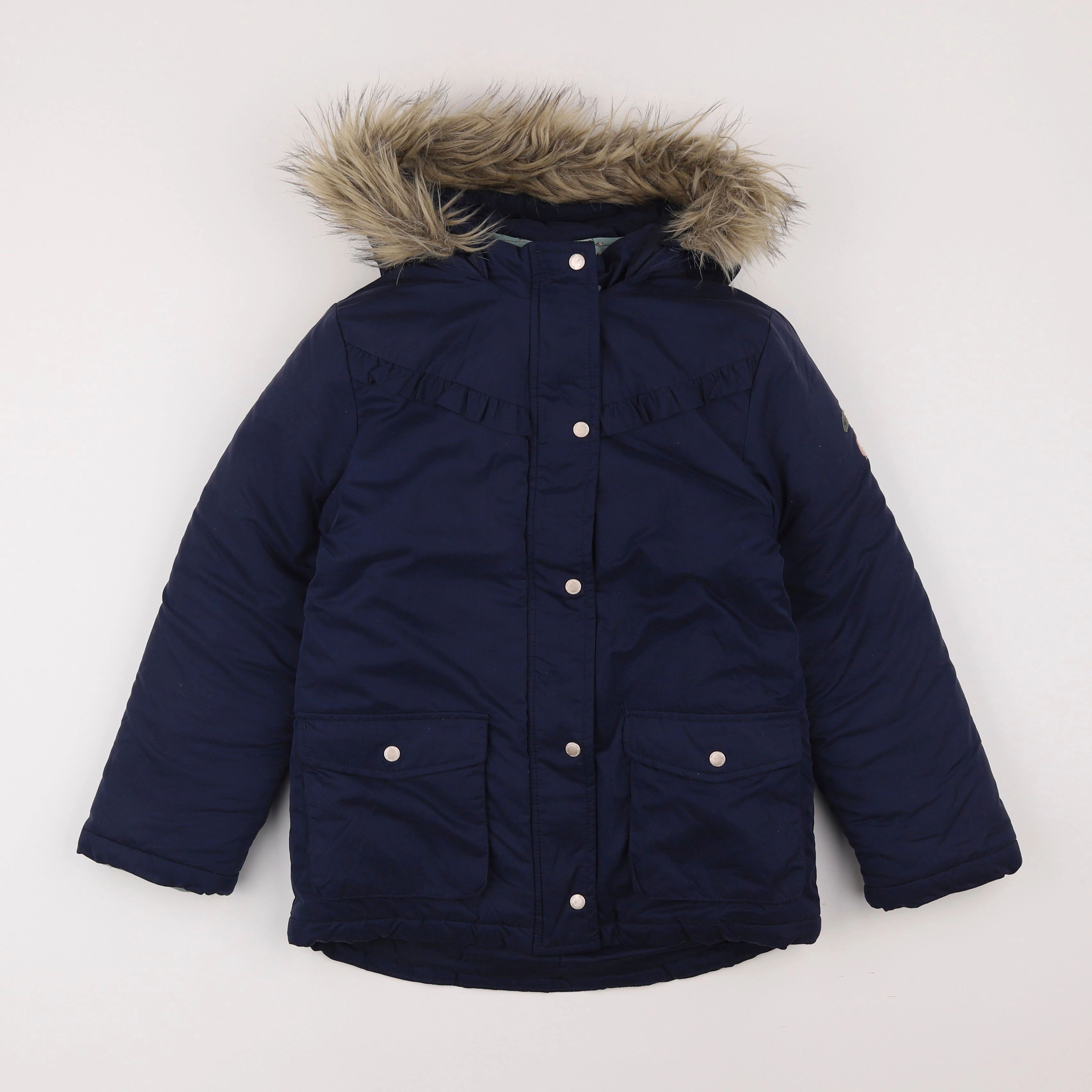 Vertbaudet - parka bleu - 9 ans