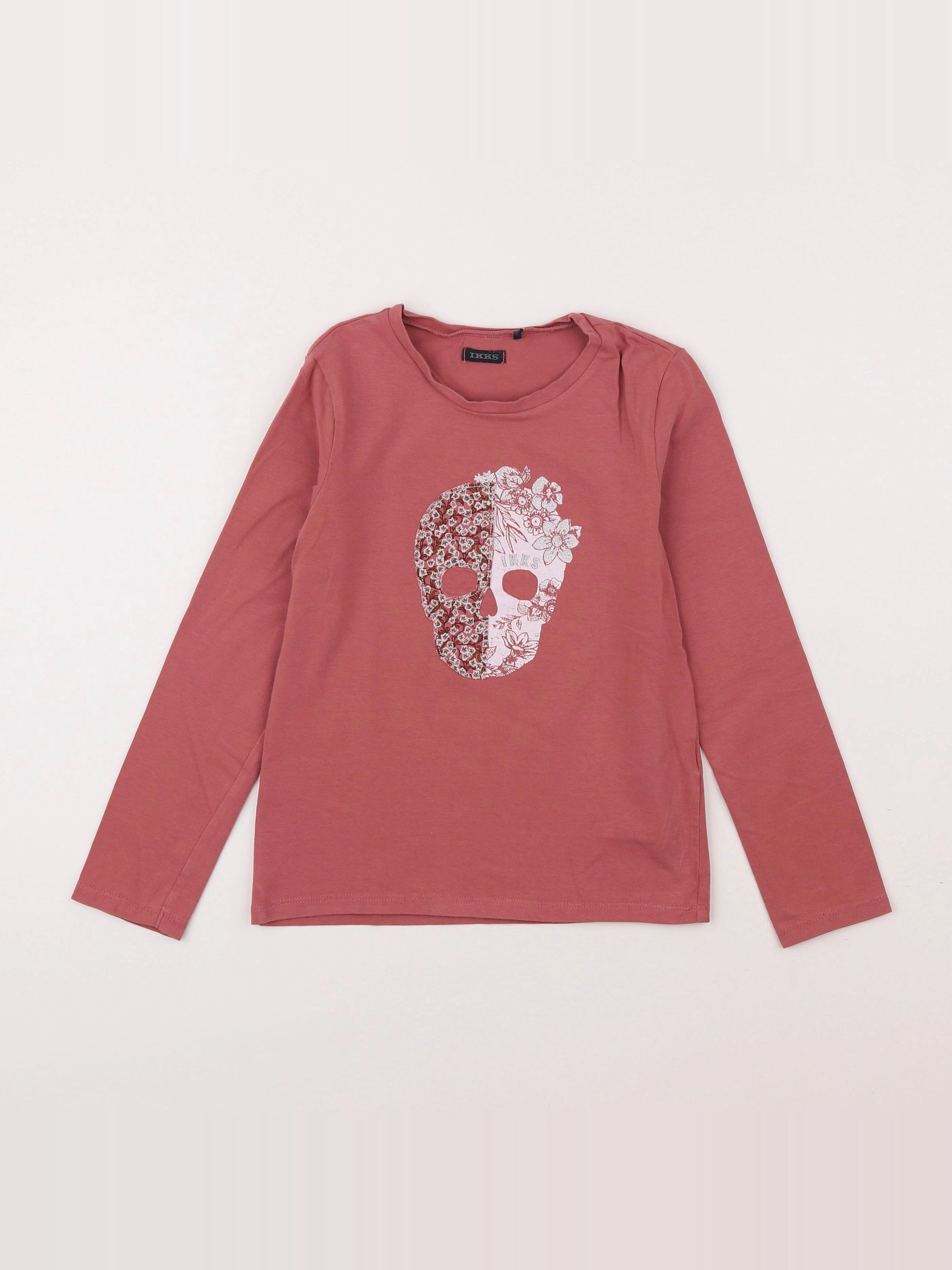 IKKS - tee-shirt rose - 8 ans