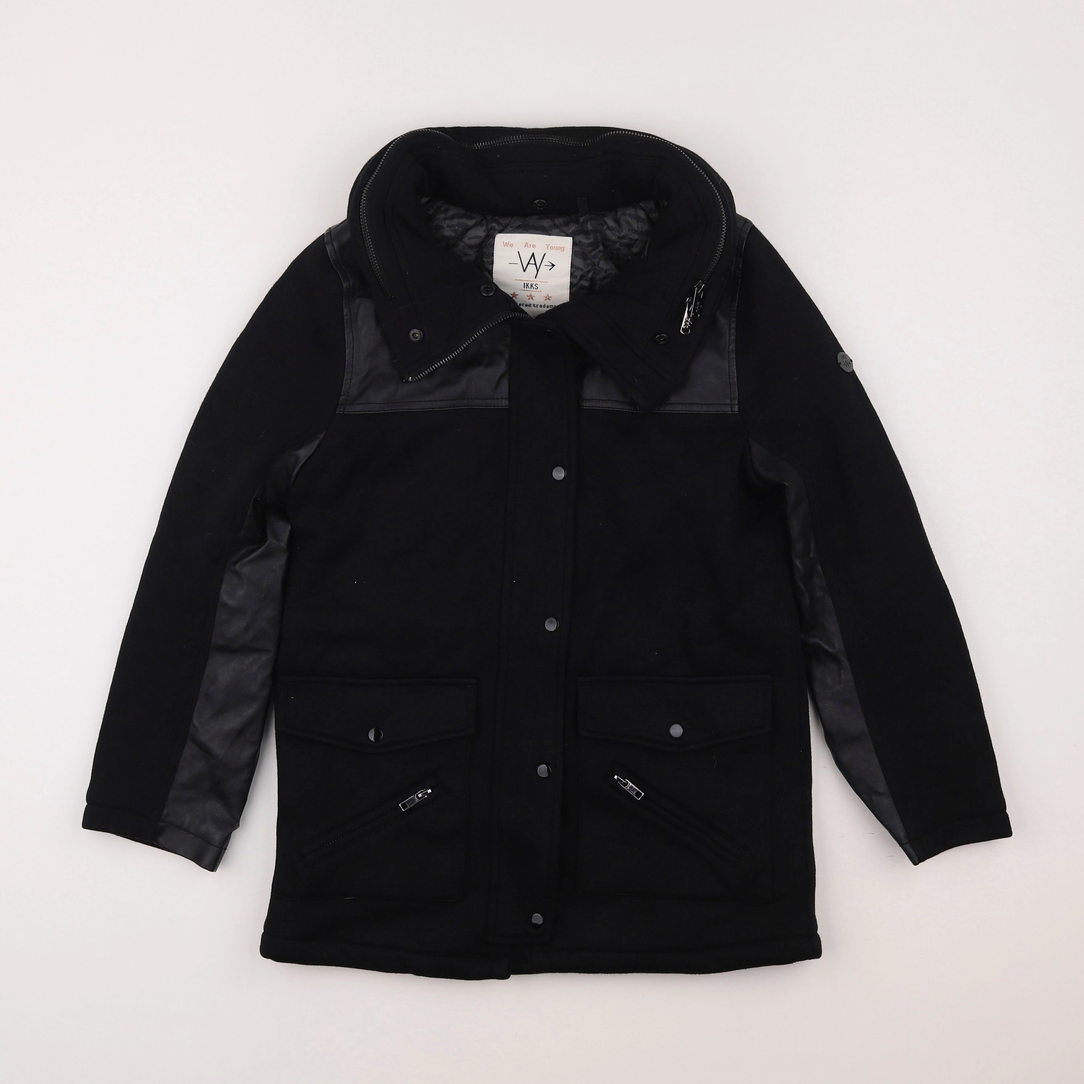 IKKS - manteau noir - 10 ans