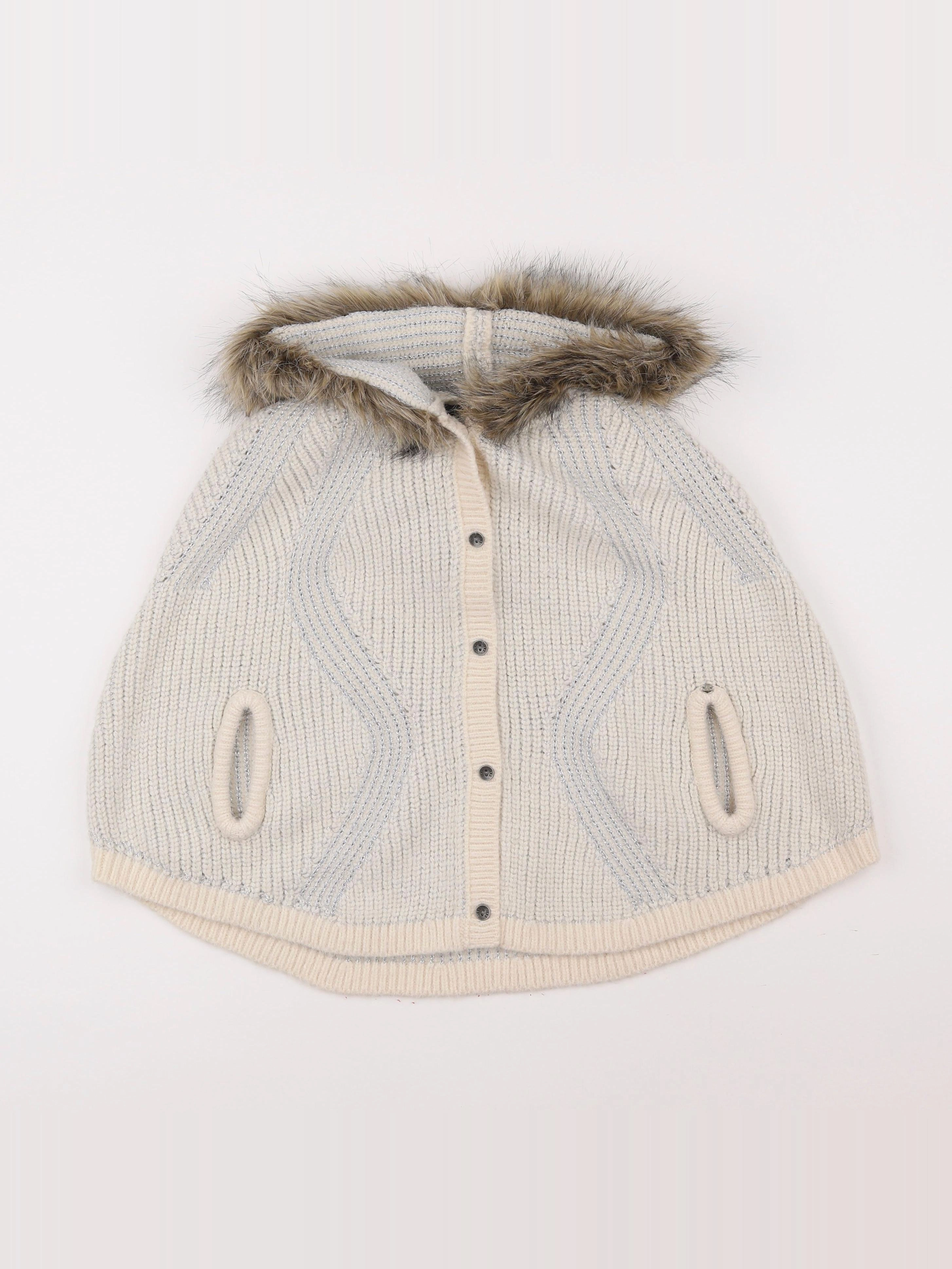 IKKS - cape blanc, argent - 14 ans
