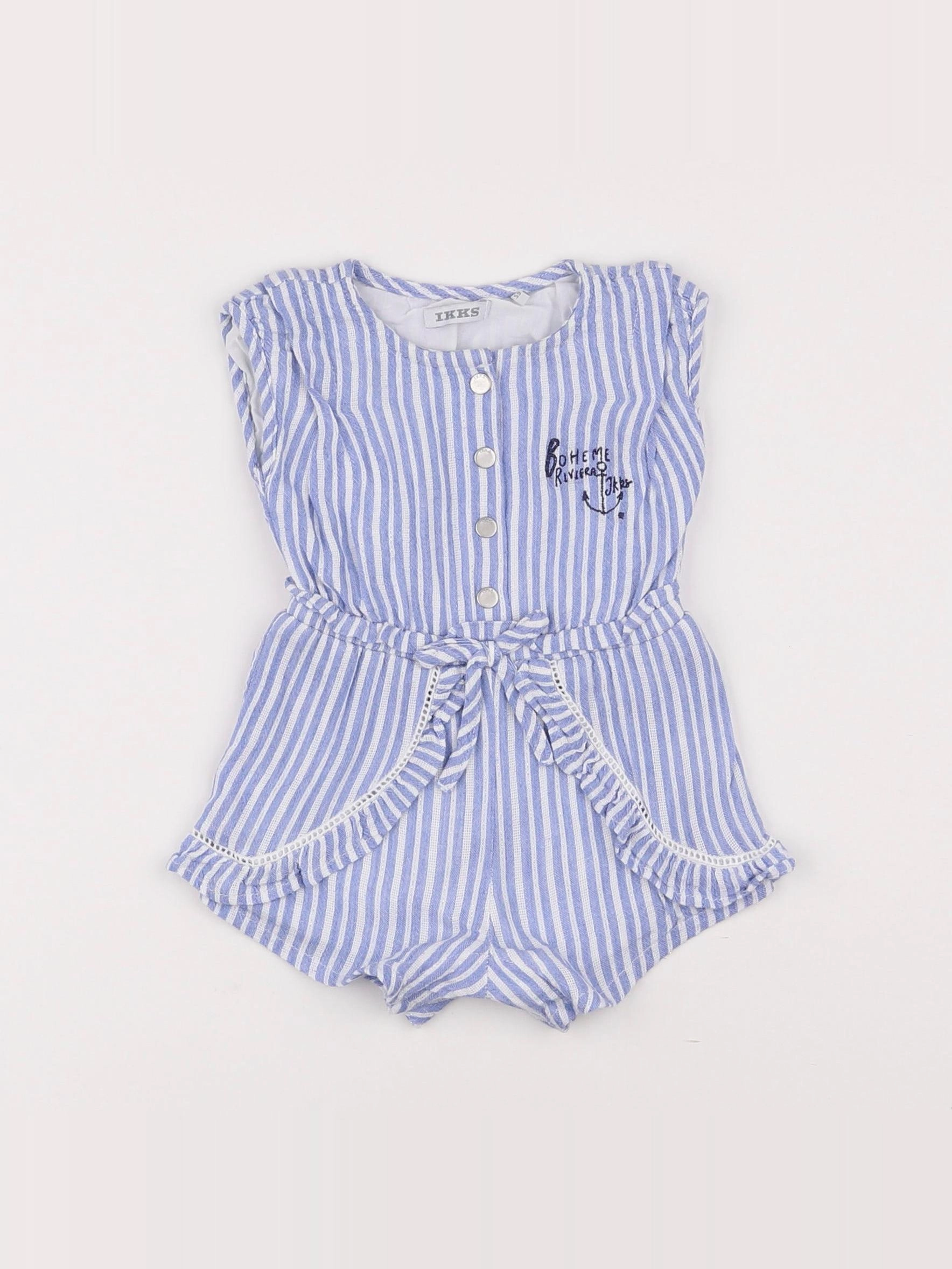 IKKS - combinaison bleu - 3 mois