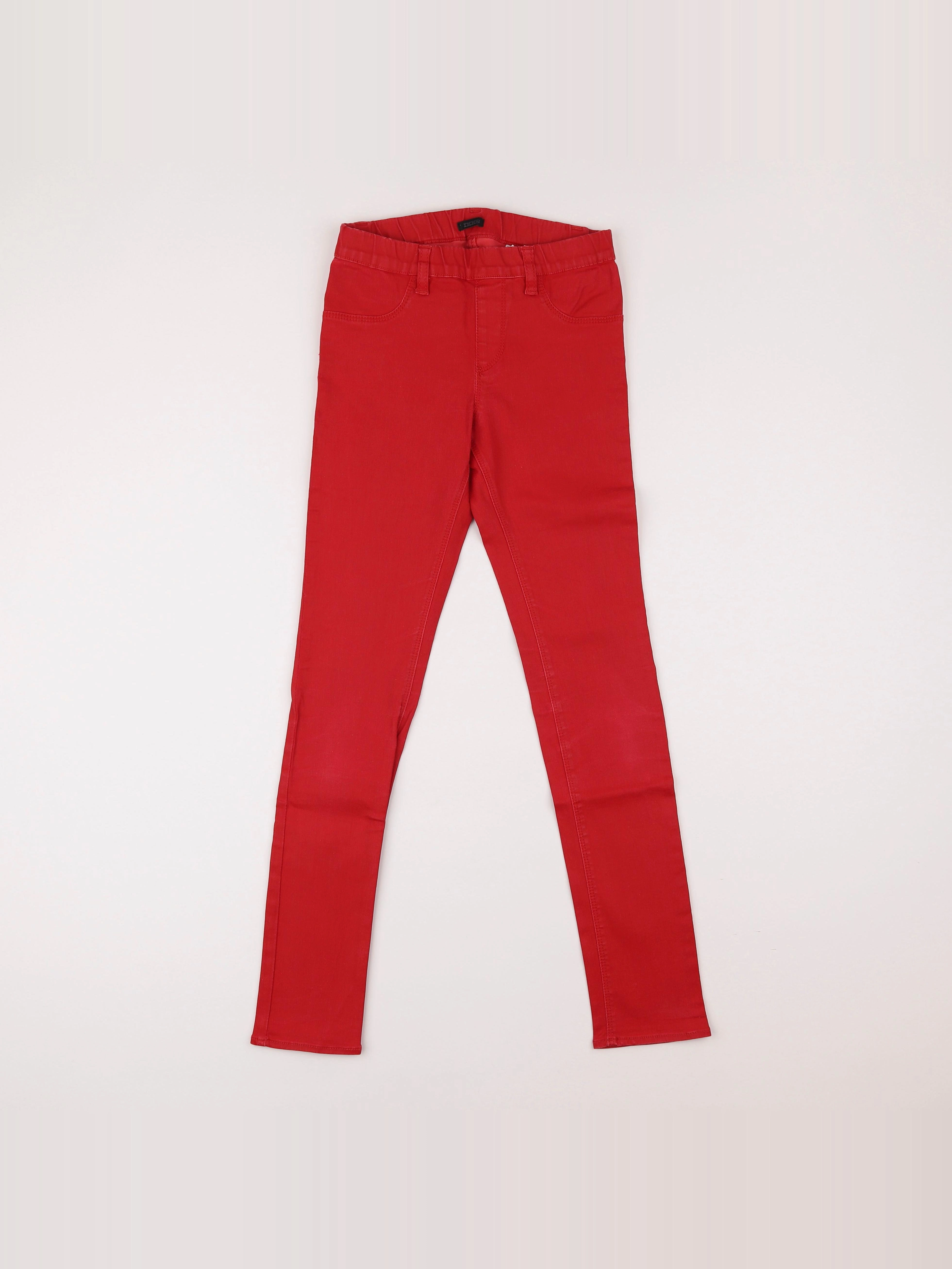 IKKS - jegging rouge - 10 ans