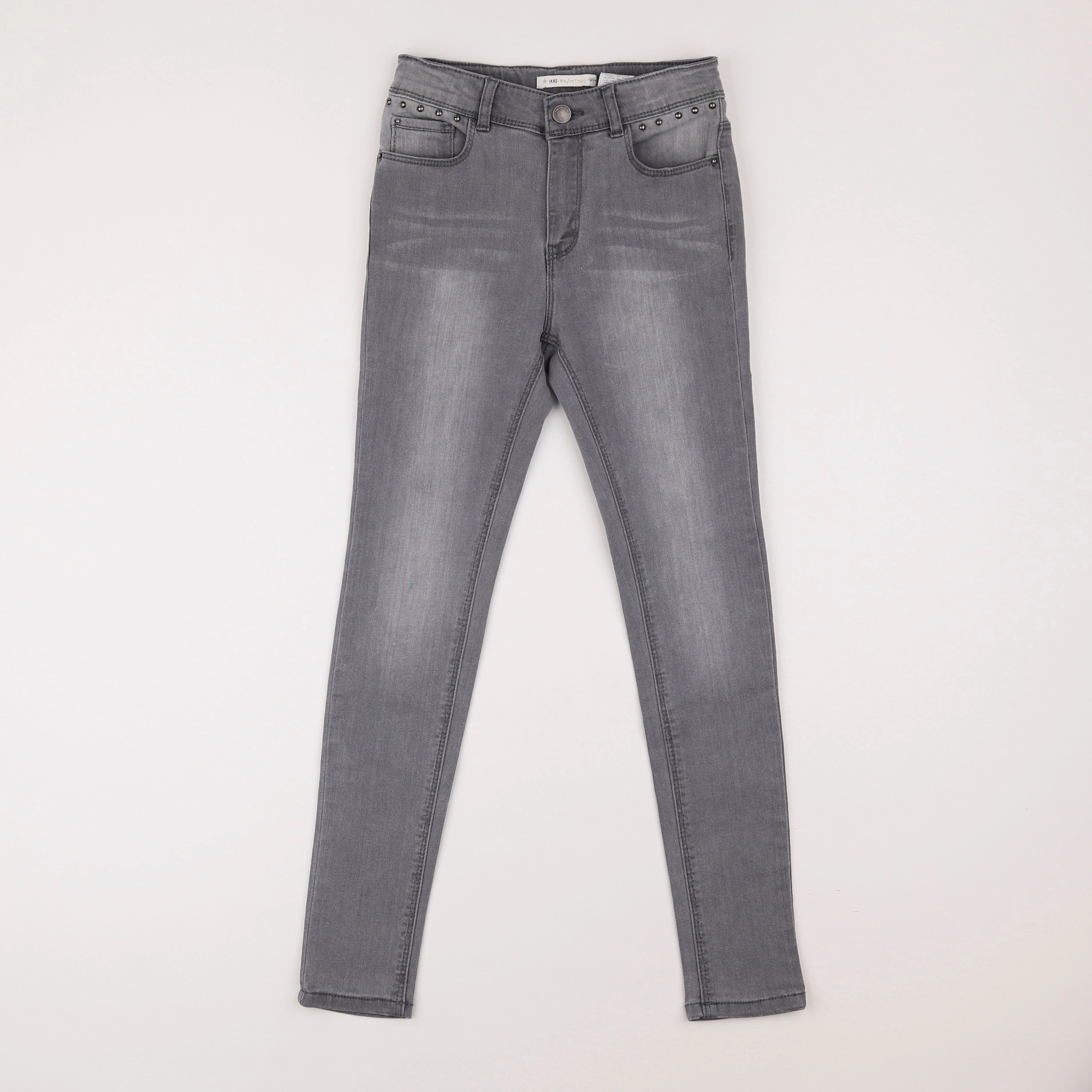IKKS - jean gris - 10 ans