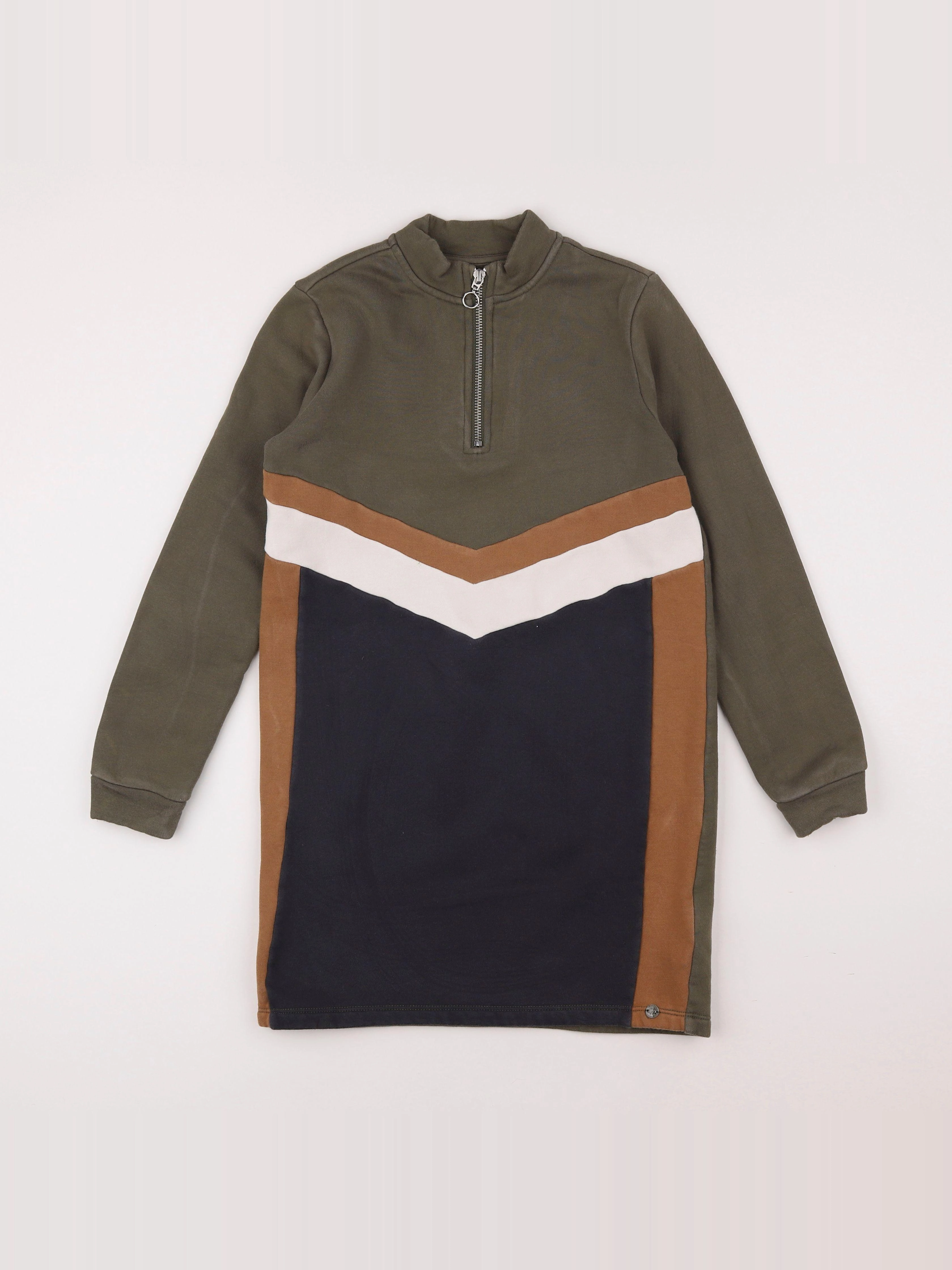 IKKS - robe vert, bleu - 10 ans
