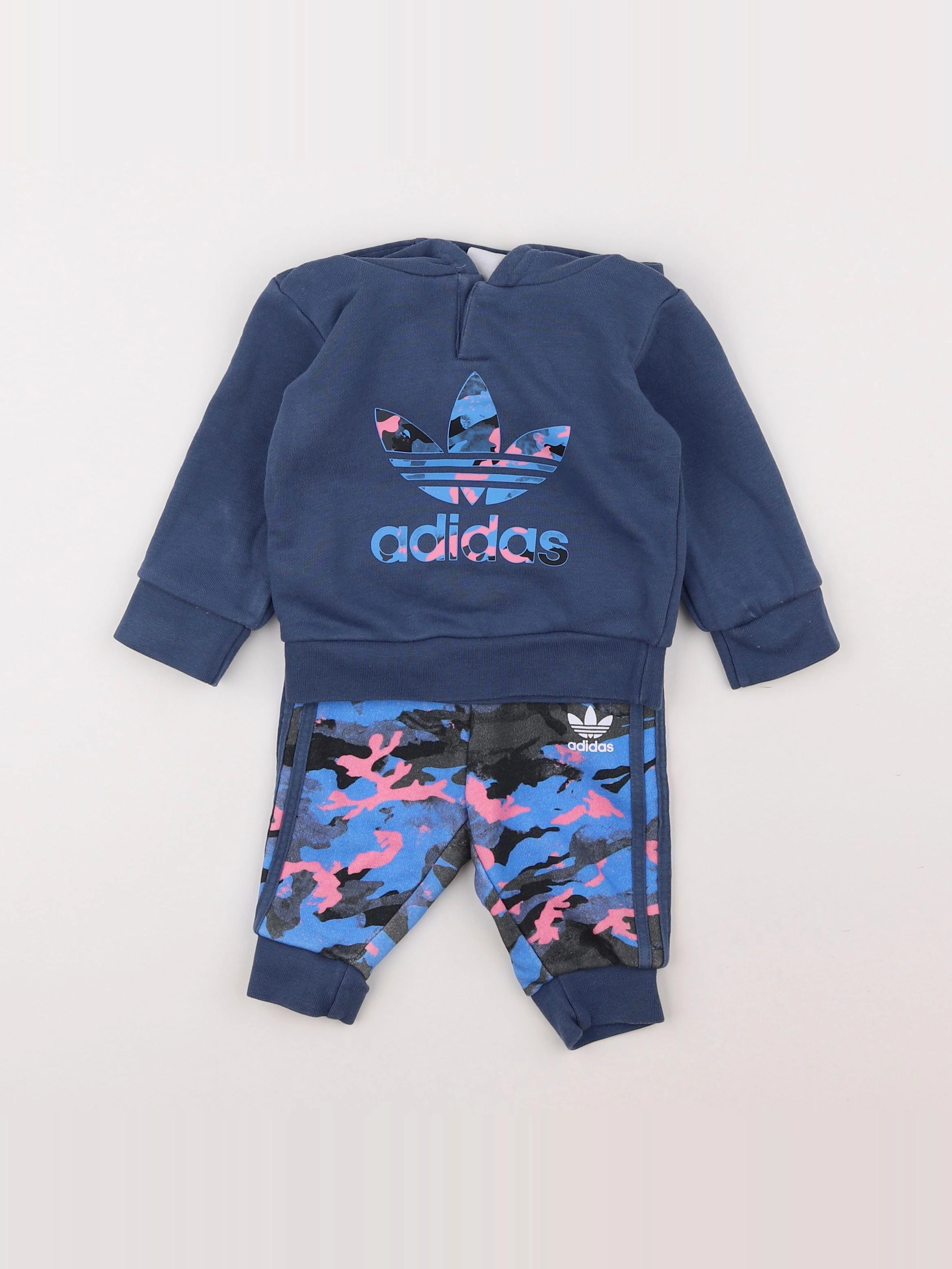 Adidas - ensemble bleu - 3/6 mois