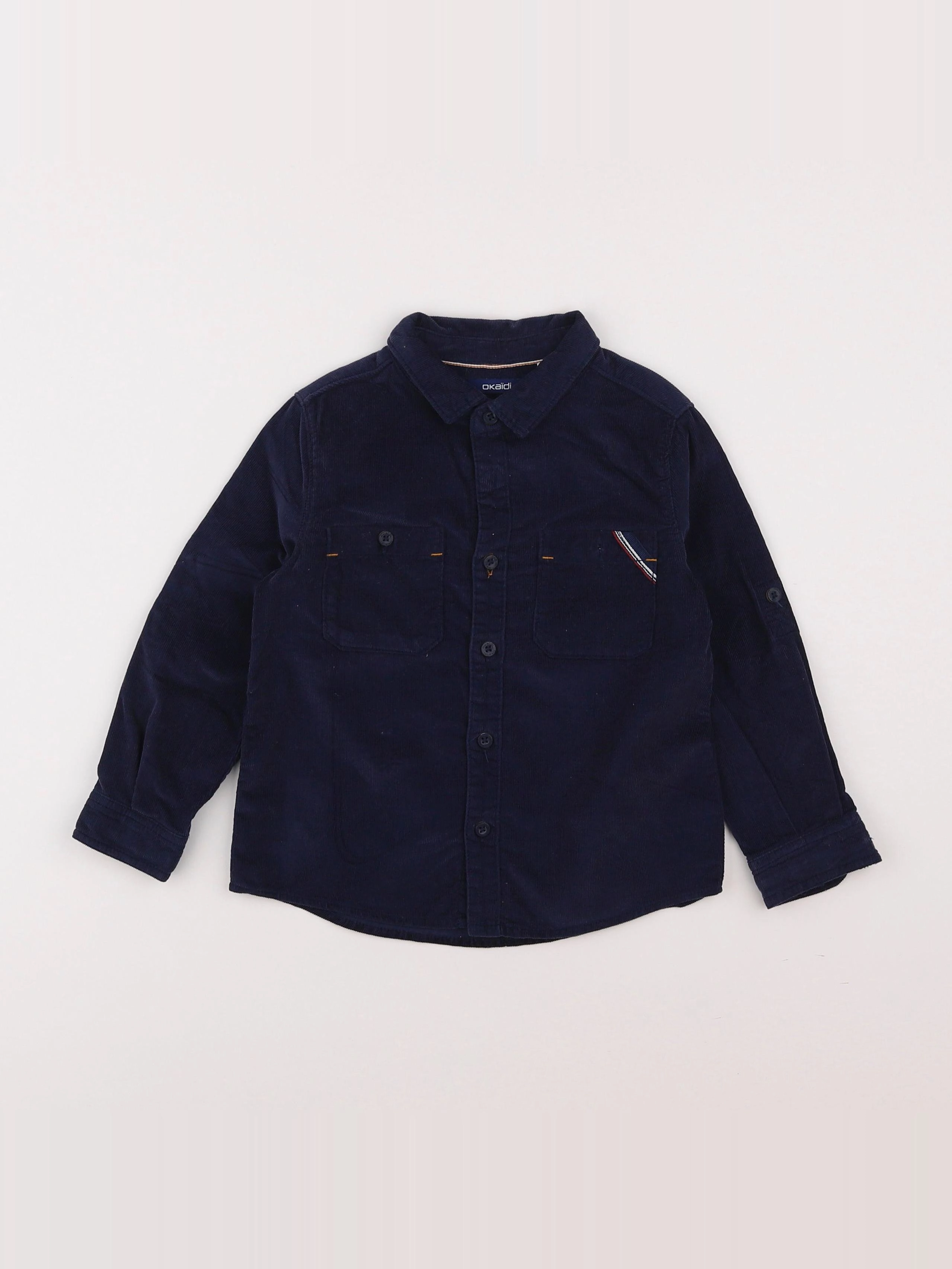 Okaidi - chemise bleu - 3 ans