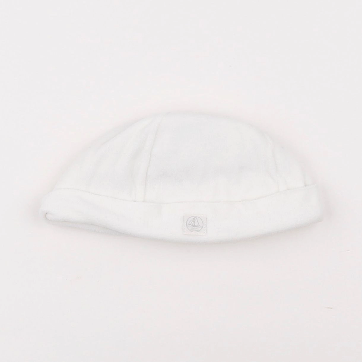 Petit Bateau - bonnet de naissance blanc - 12 mois