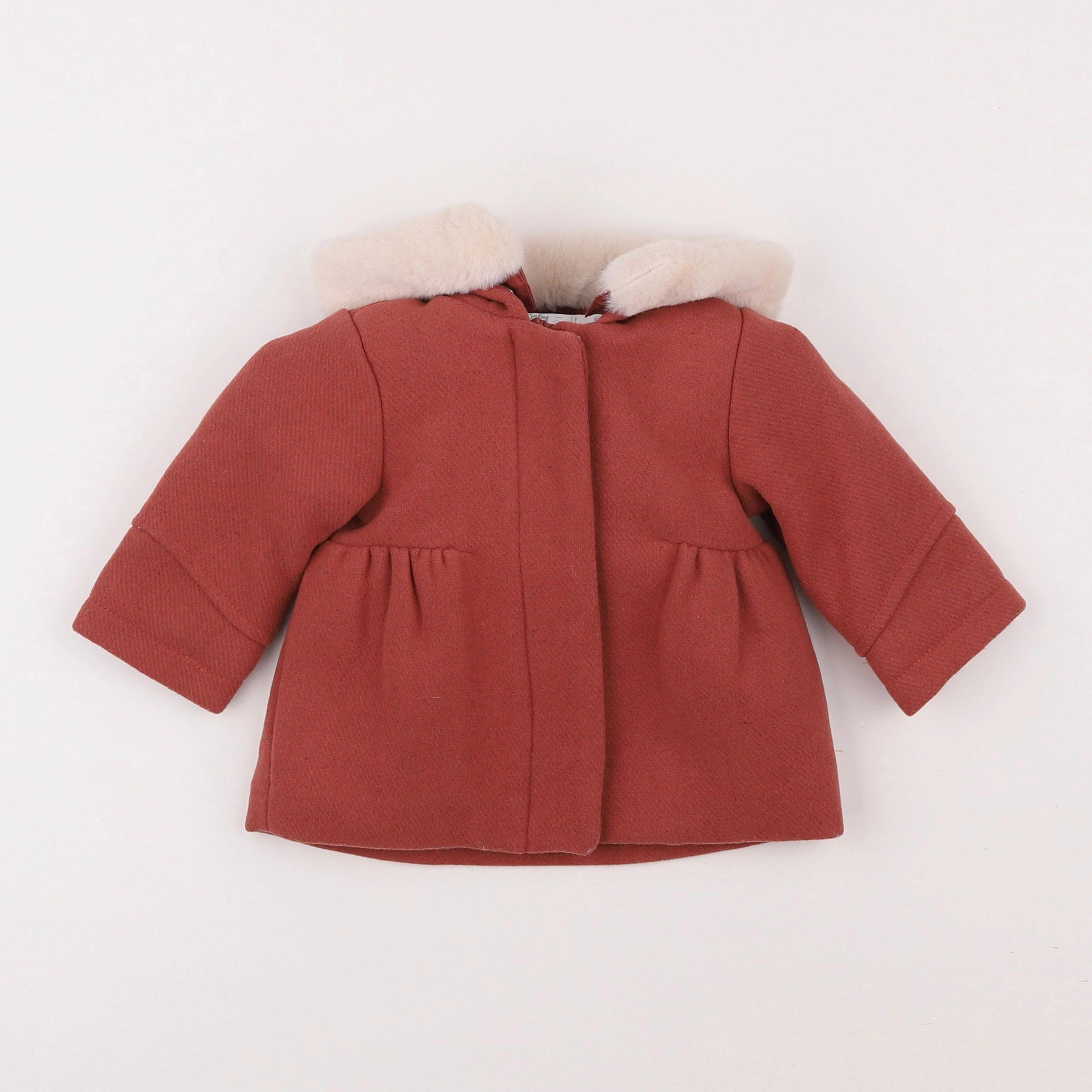 Vertbaudet - manteau rose - 6 mois