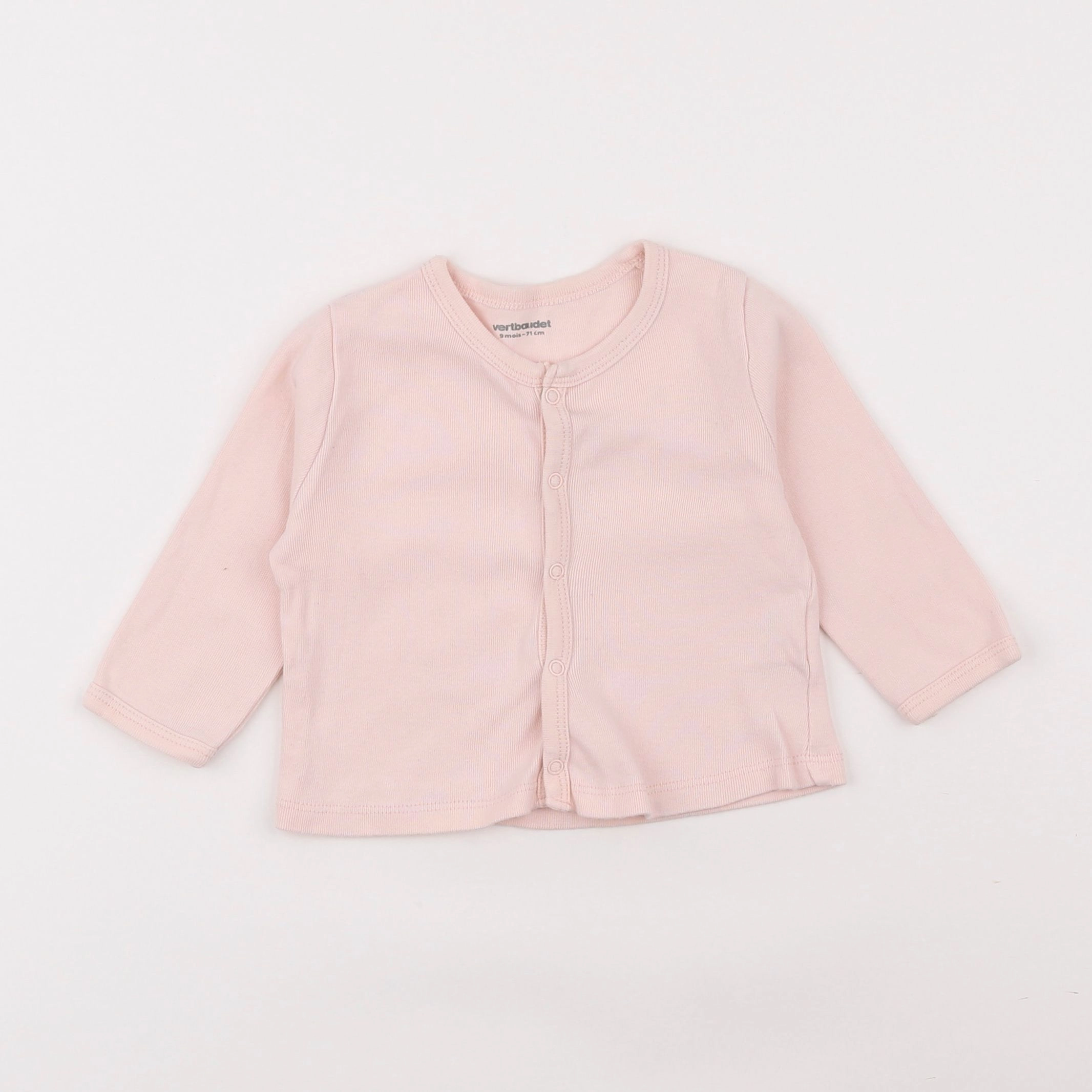 Vertbaudet - tee-shirt rose - 9 mois