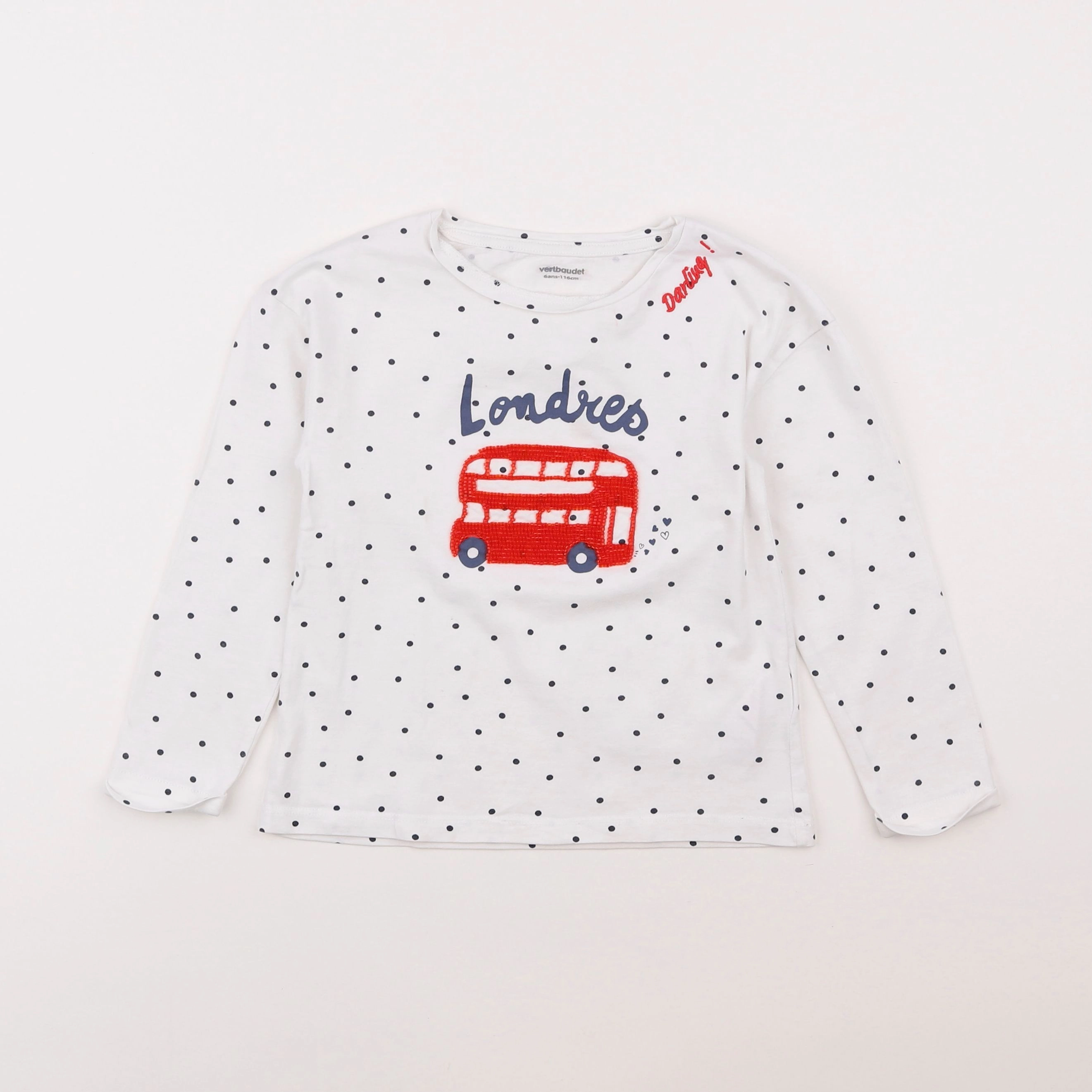 Vertbaudet - tee-shirt multicolore - 6 ans