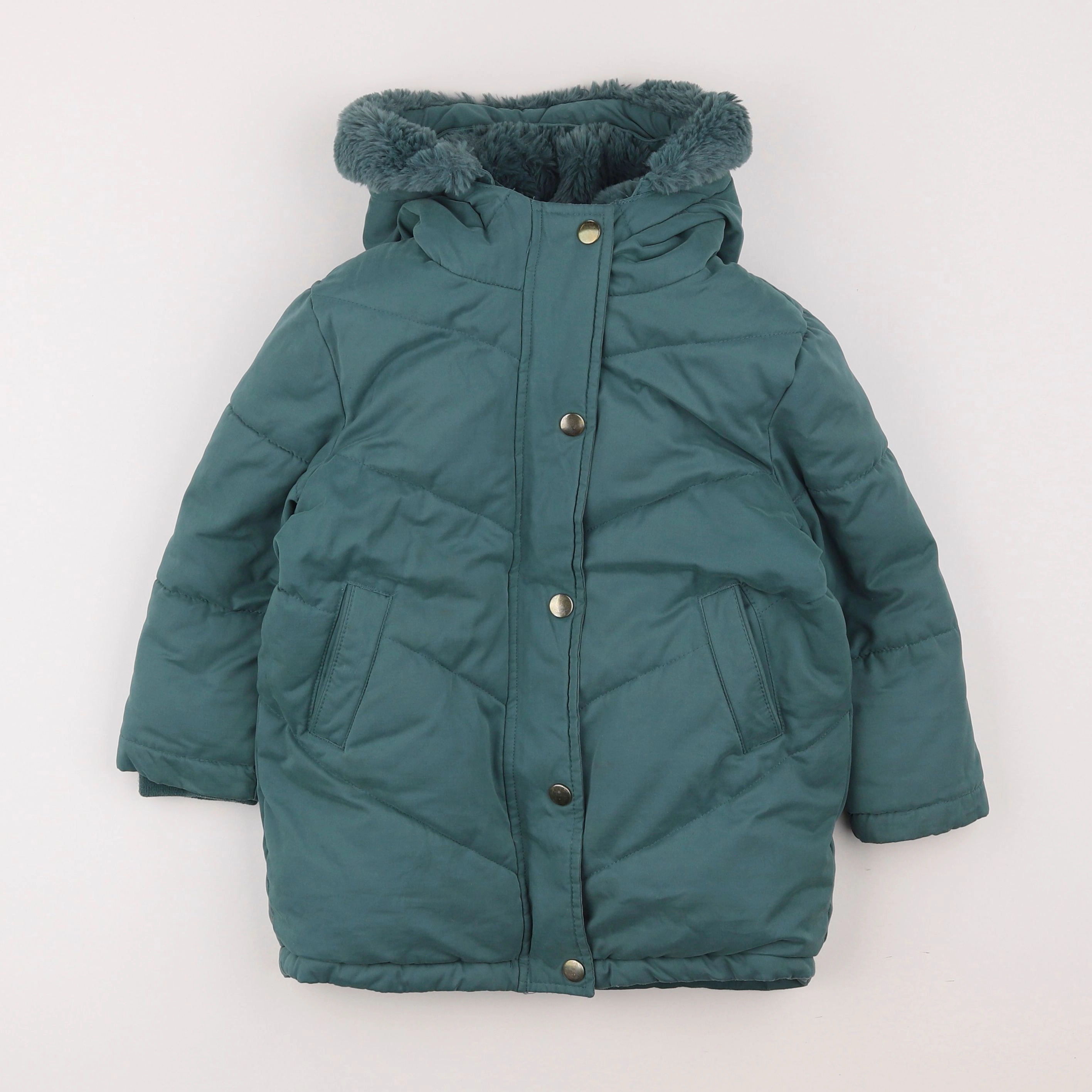 Cyrillus - parka bleu - 4 ans