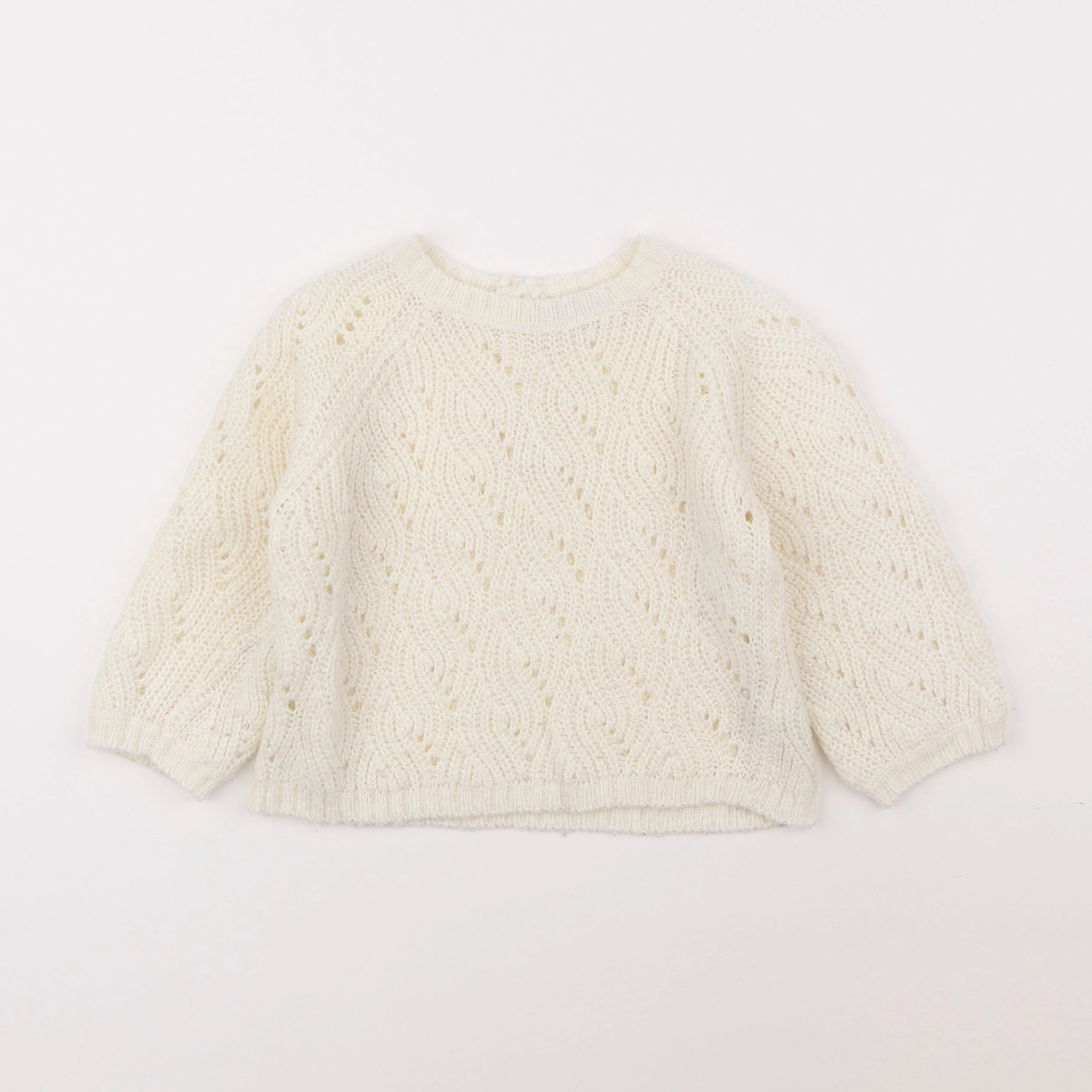 Vertbaudet - pull blanc - 2 ans