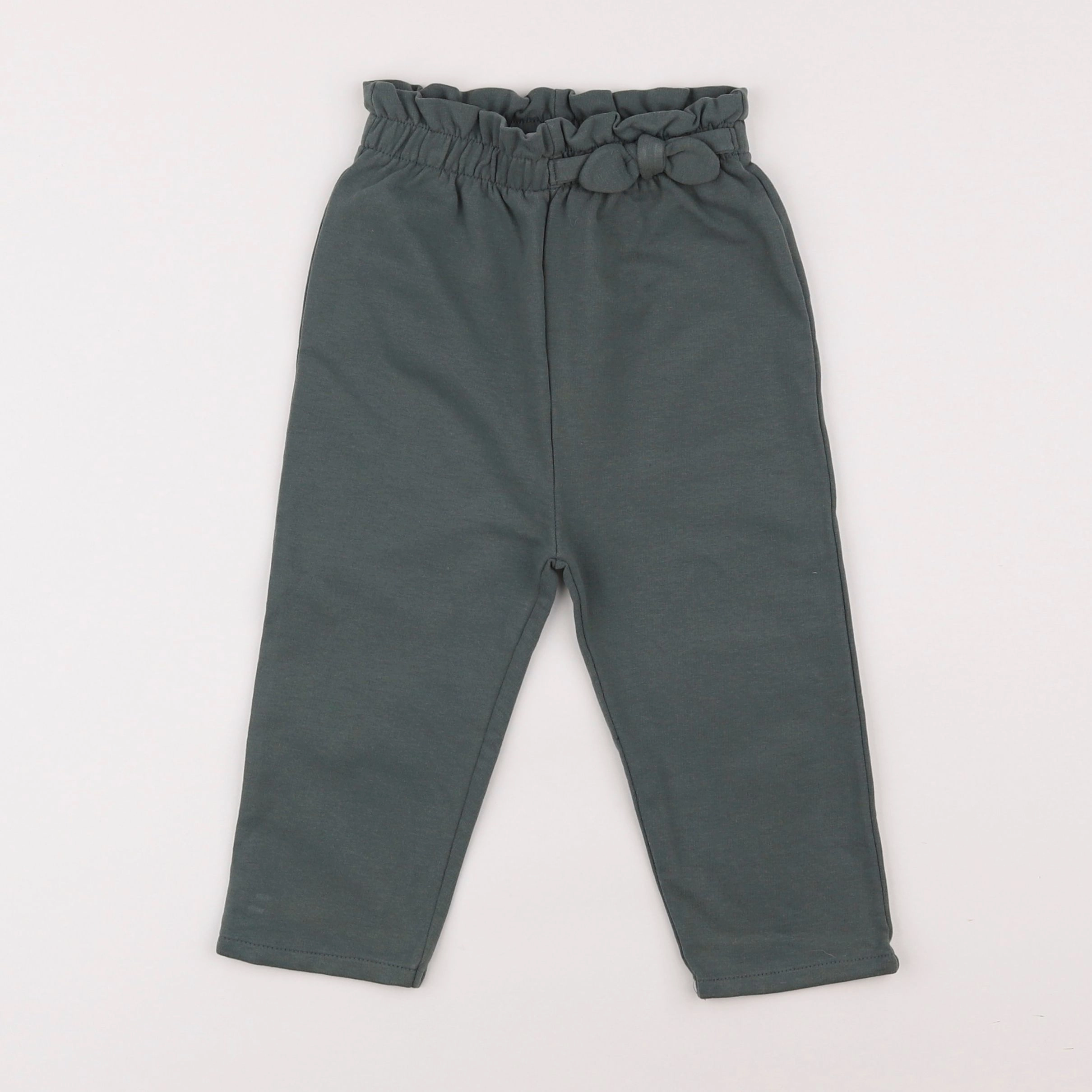 Vertbaudet - pantalon vert - 2 ans