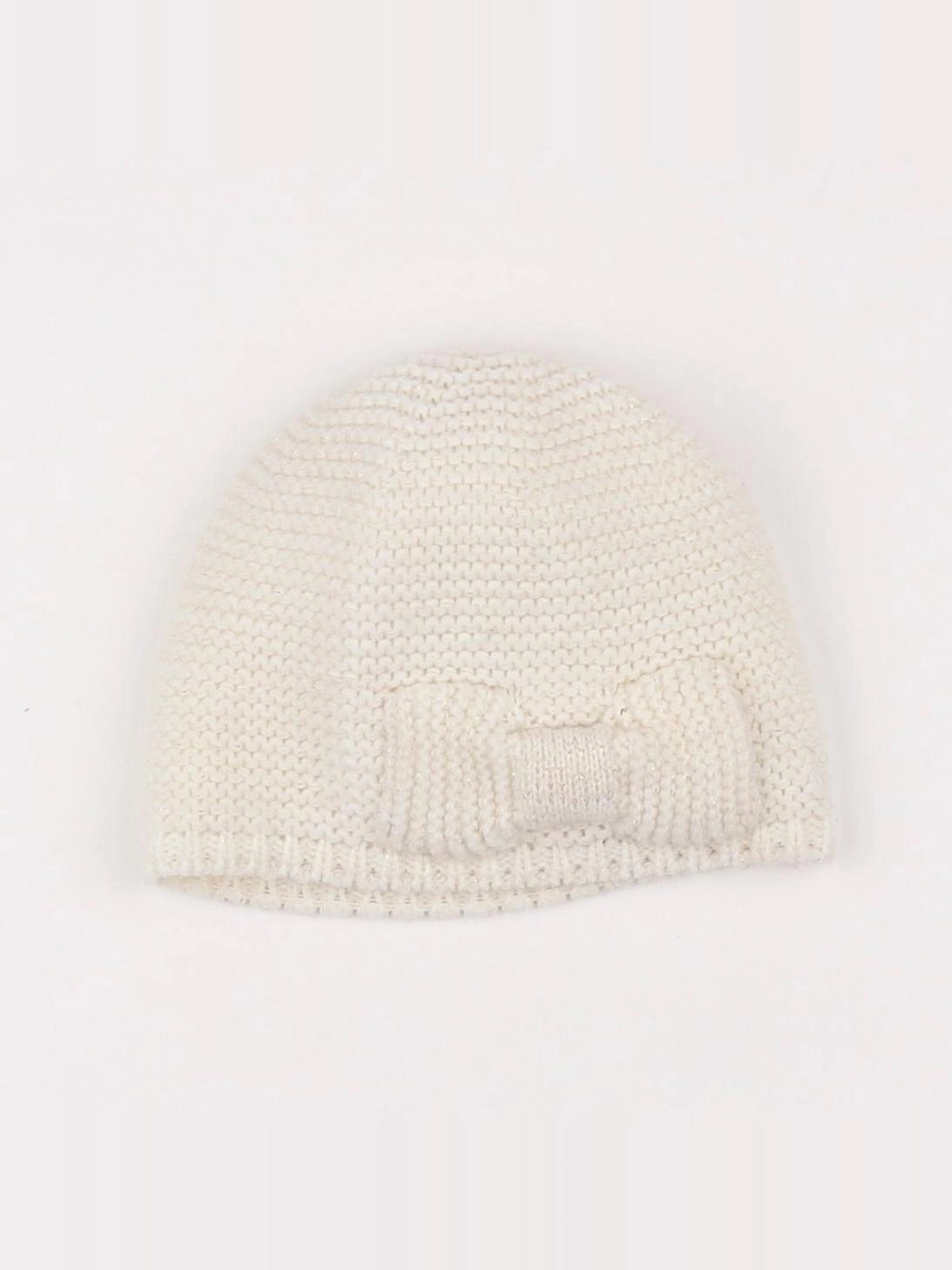 Vertbaudet - bonnet blanc - 2/3 ans