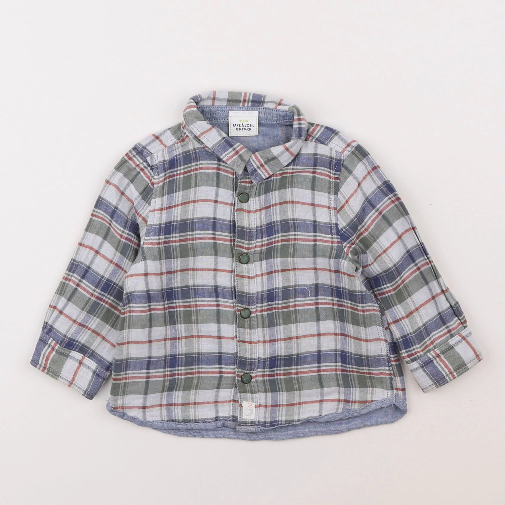 Tape à l'oeil - chemise multicolore - 12 mois