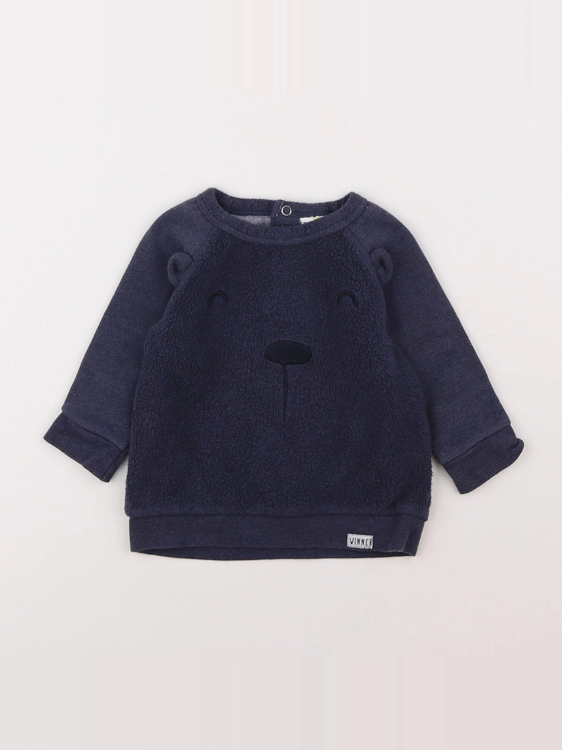 Tape à l'oeil - sweat bleu - 12 mois
