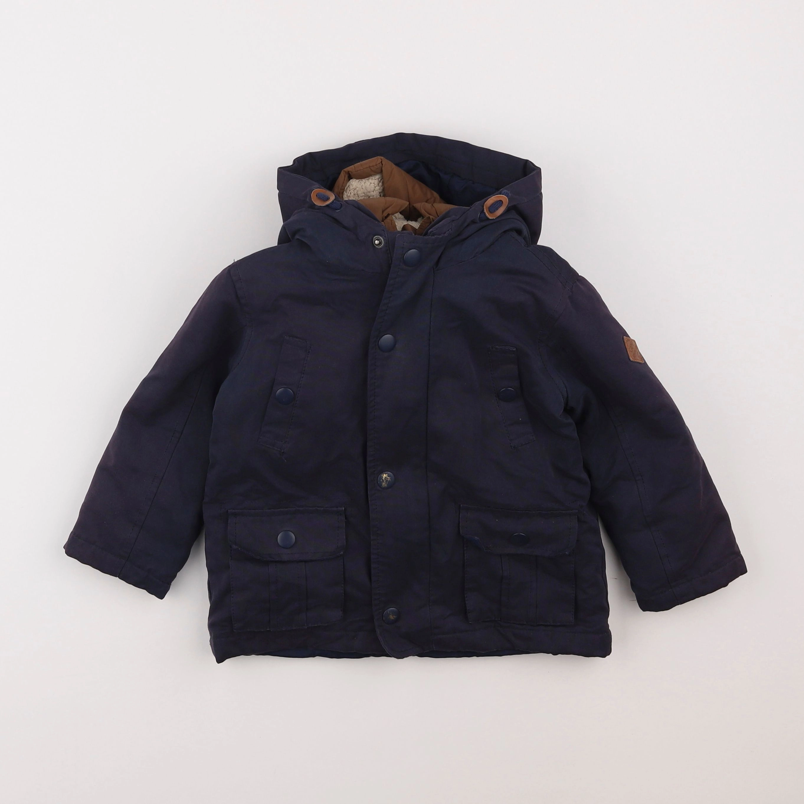 Vertbaudet - parka bleu - 2 ans