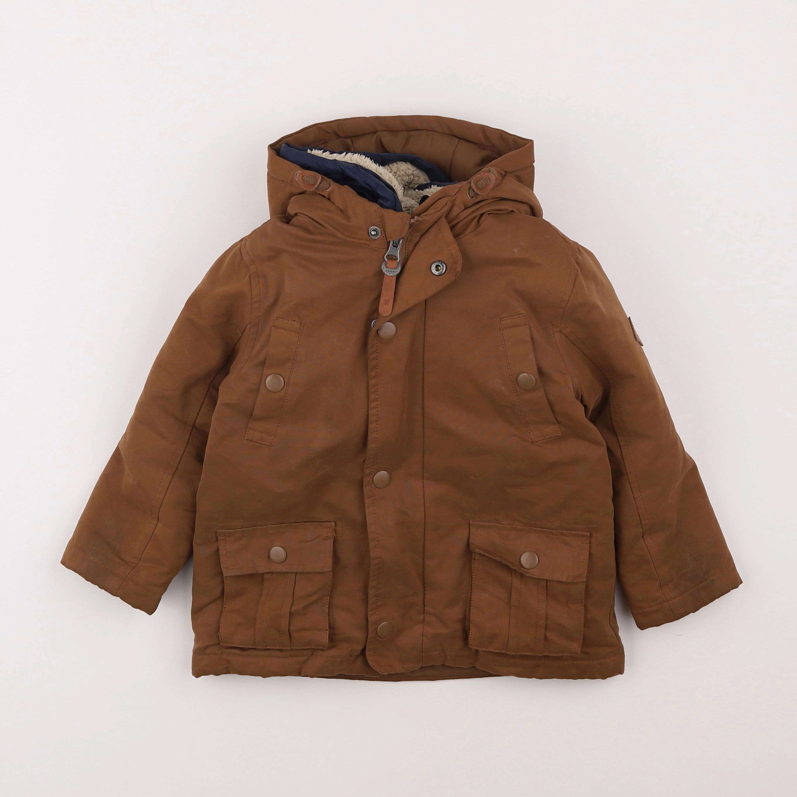 Vertbaudet - parka marron - 3 ans