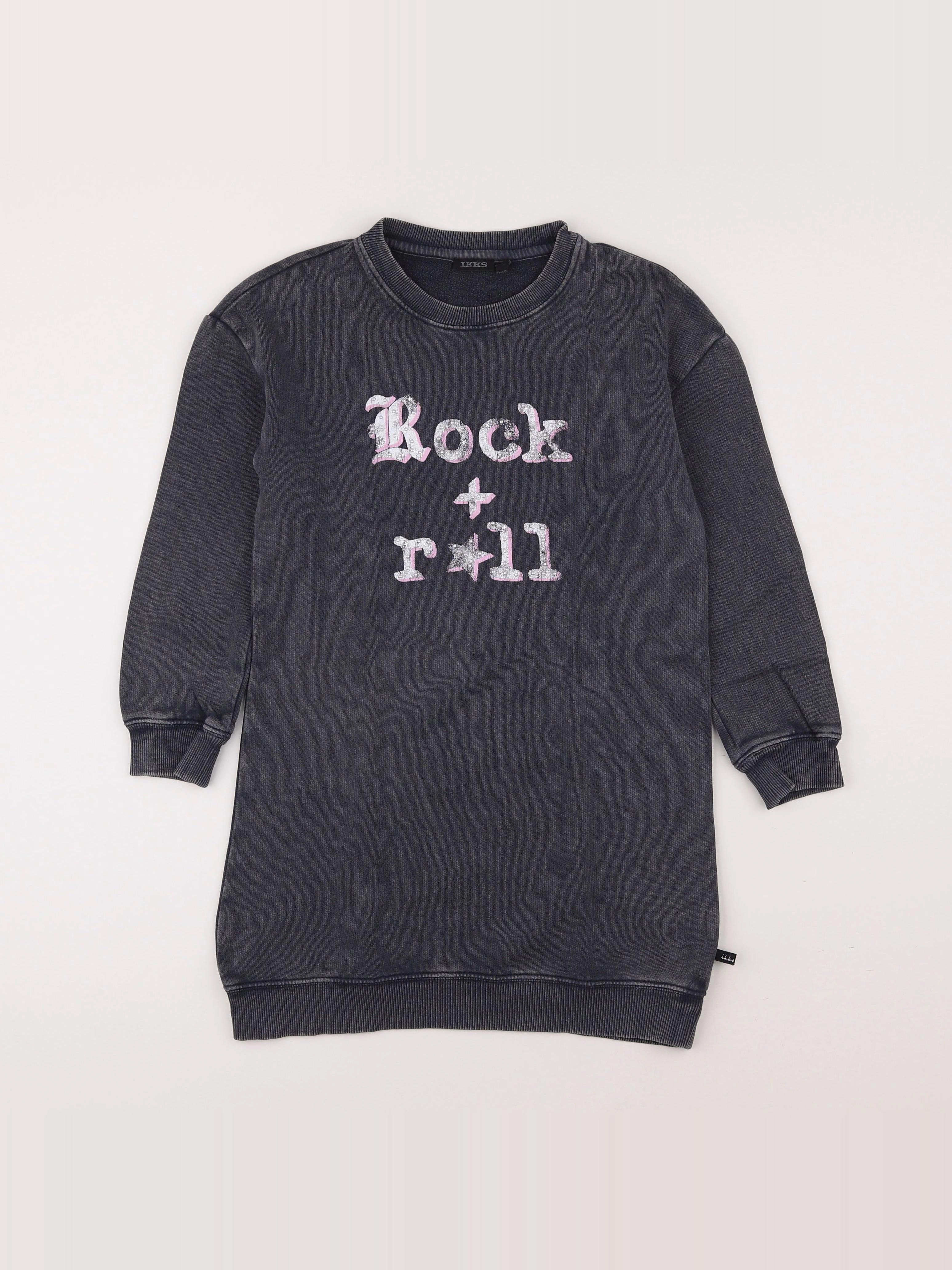 IKKS - robe gris - 8 ans
