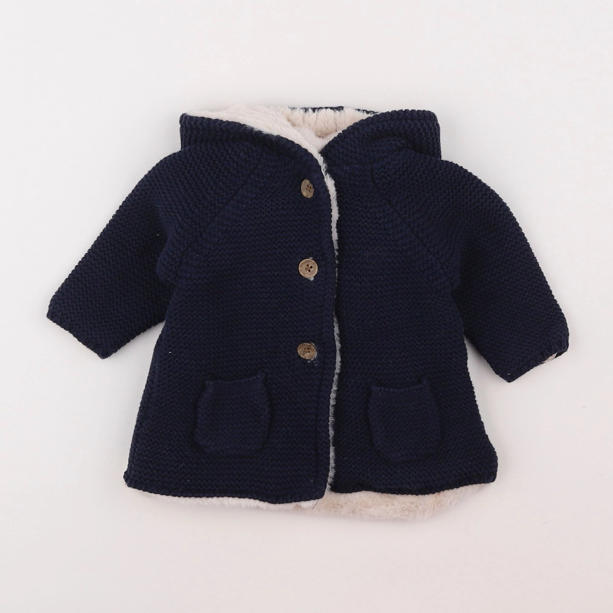 Vertbaudet - gilet bleu - 6 mois