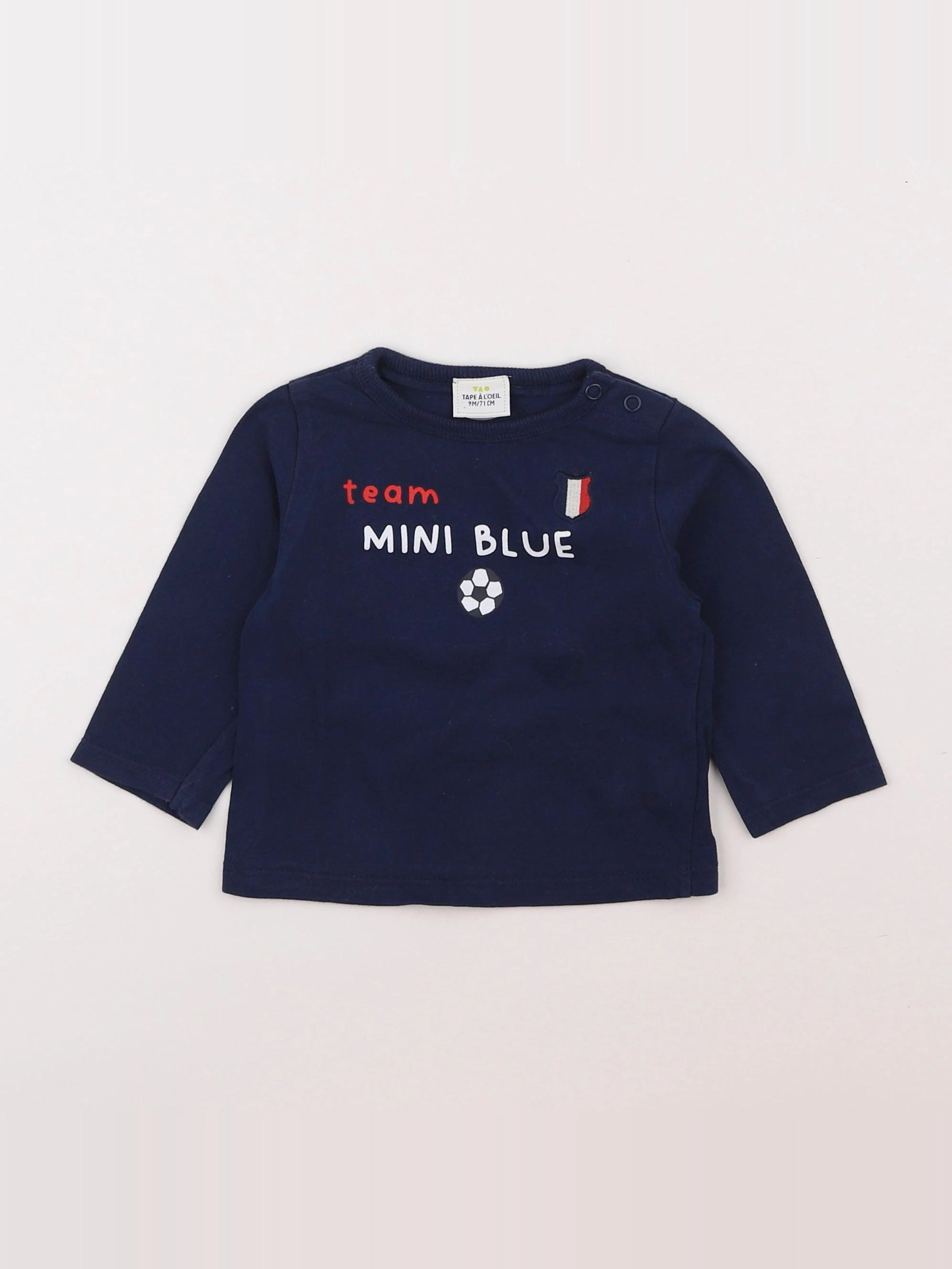 Tape à l'oeil - tee-shirt bleu - 9 mois