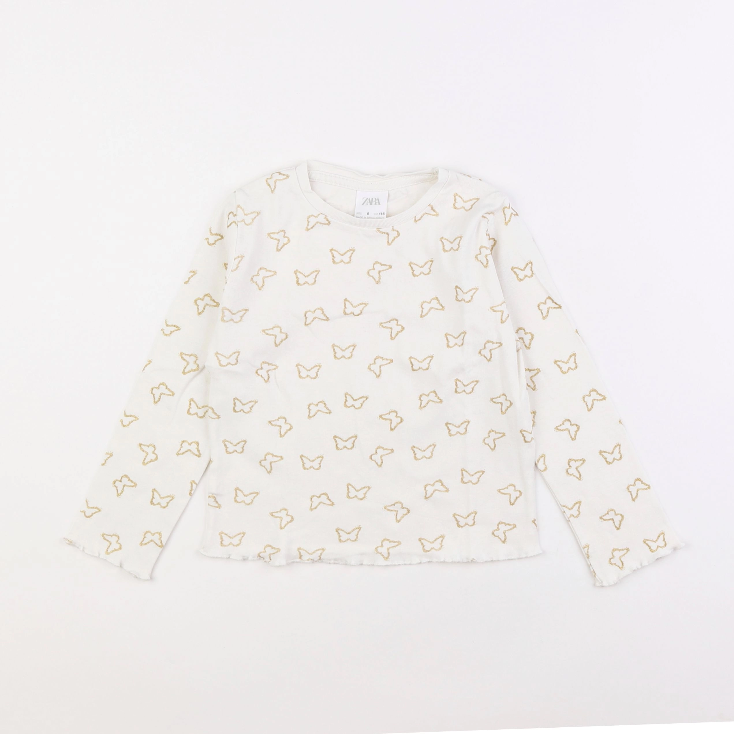 Zara - tee-shirt blanc - 6 ans