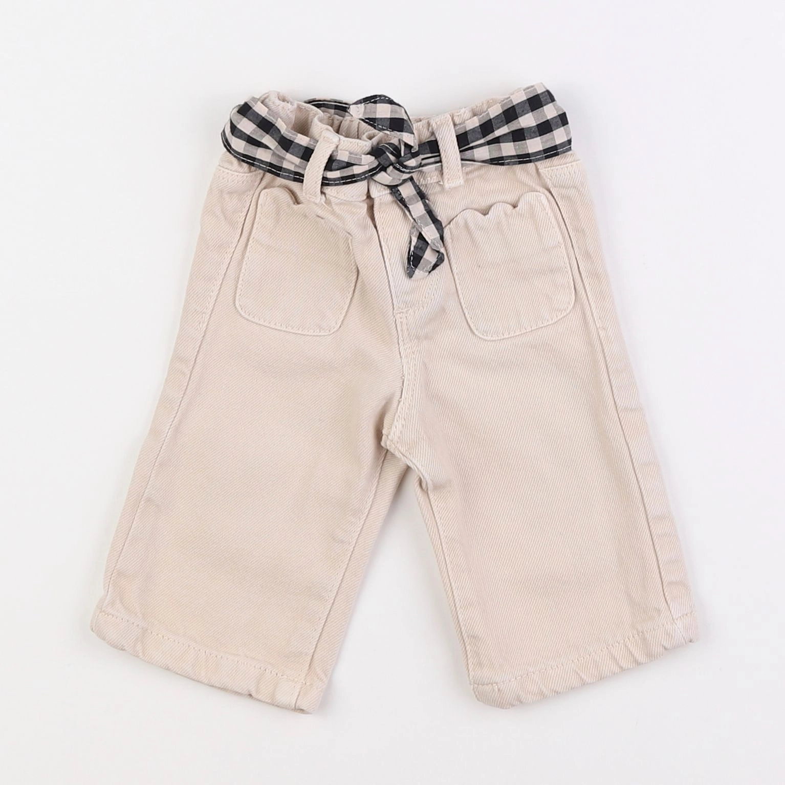 Vertbaudet - jean beige - 3 mois