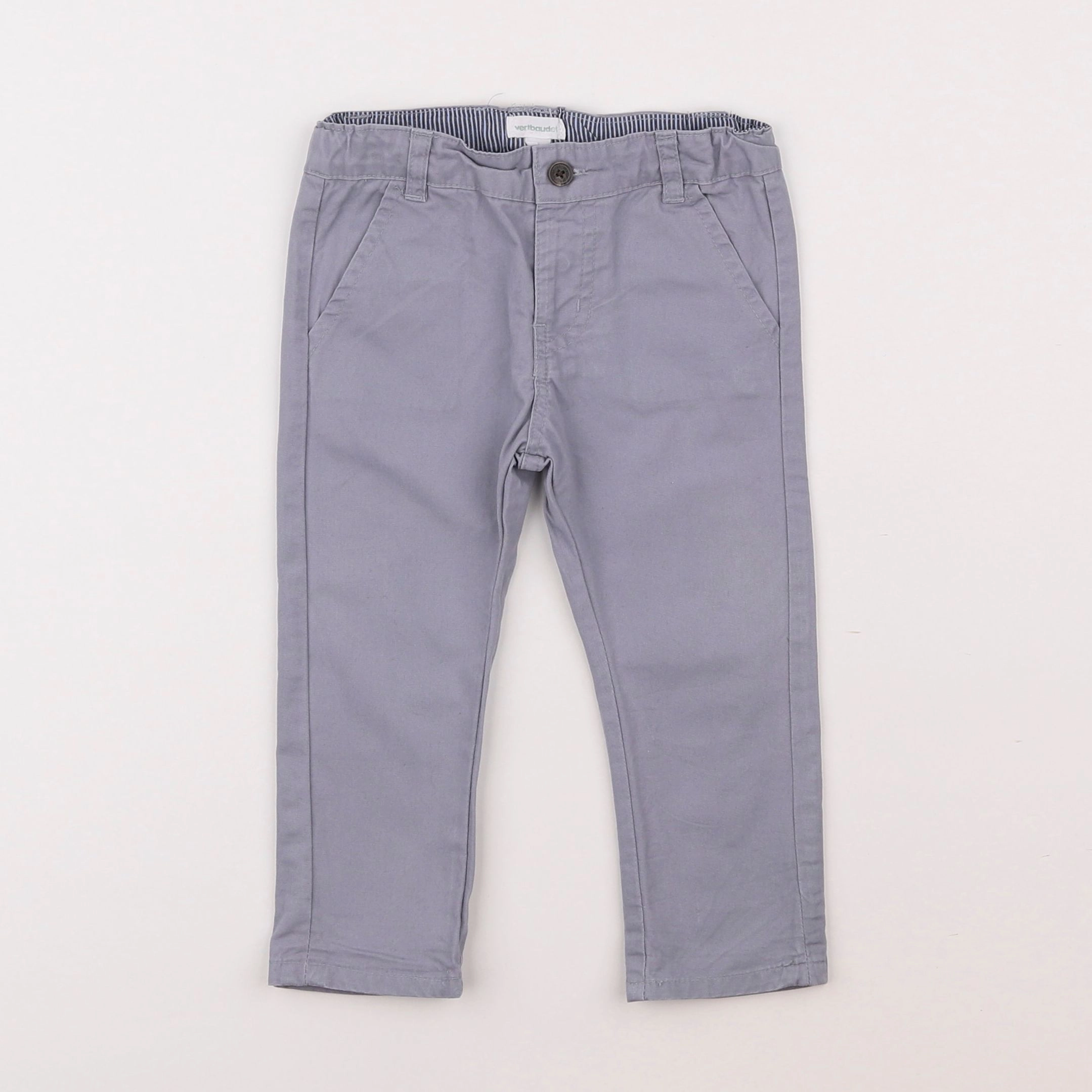 Vertbaudet - pantalon gris - 12 mois