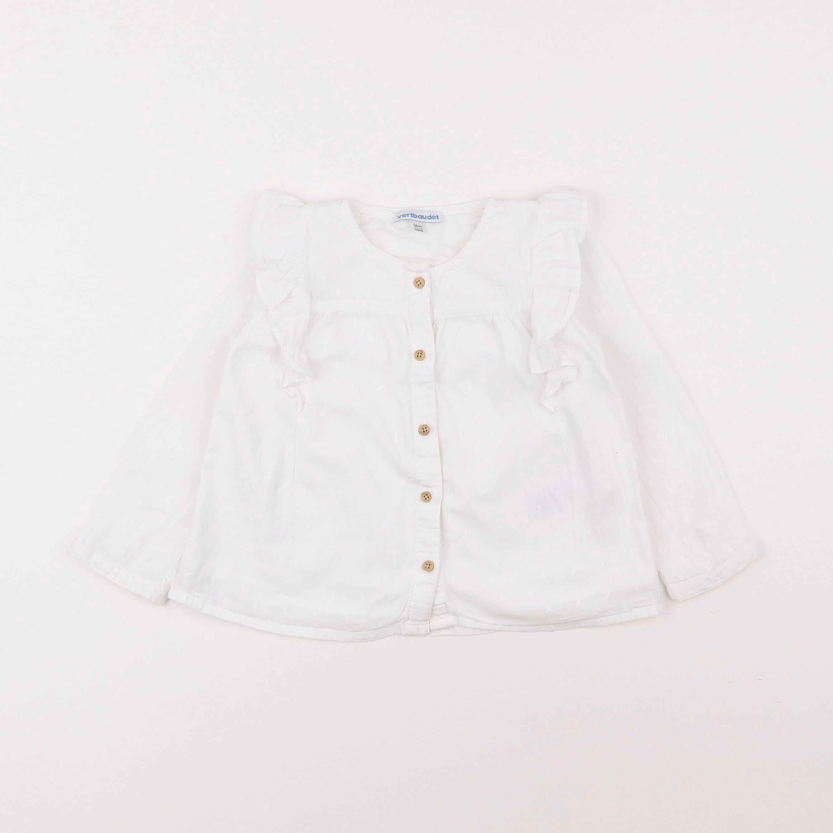Vertbaudet - blouse blanc - 2 ans
