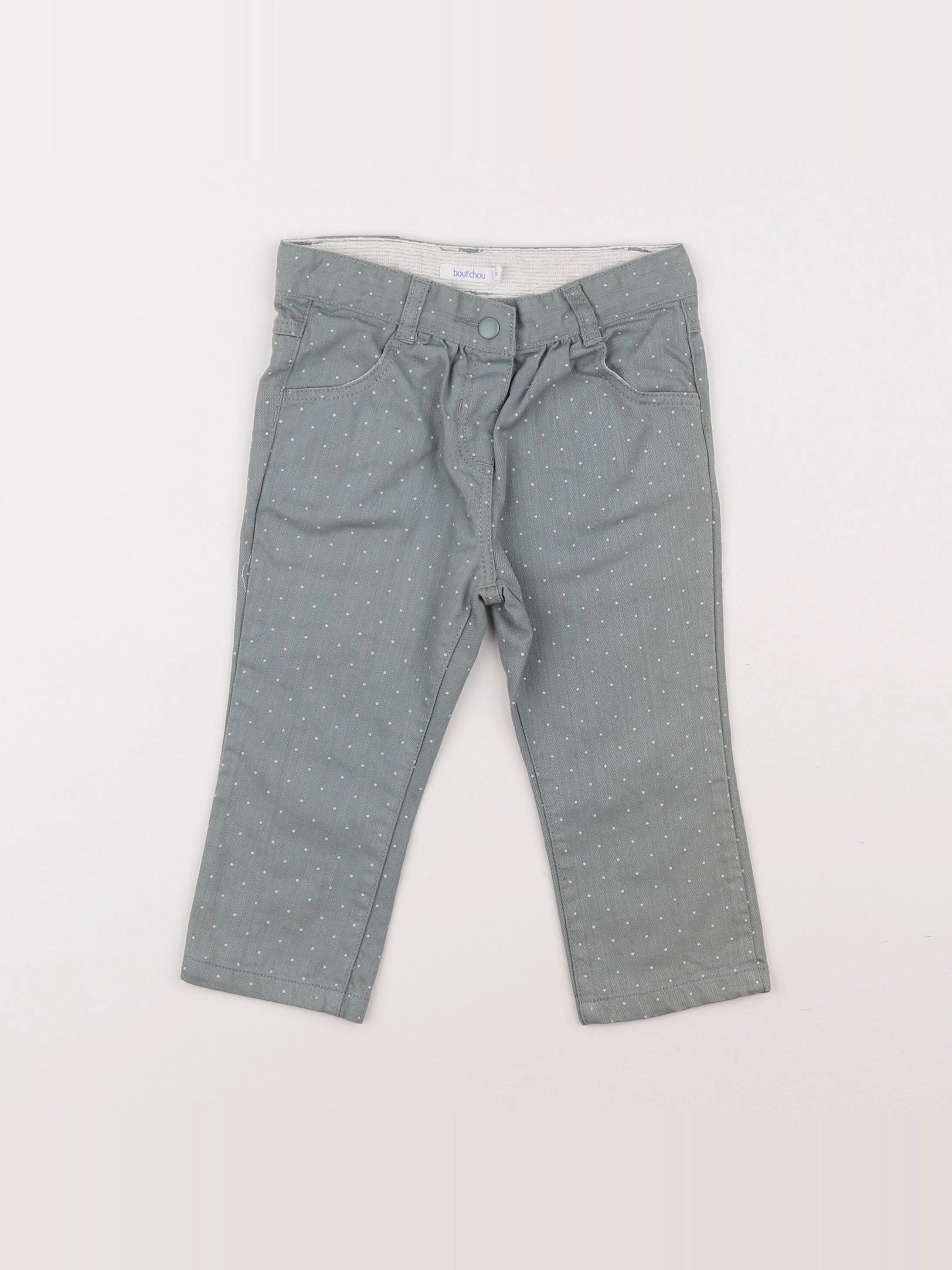 Boutchou - pantalon vert - 12 mois