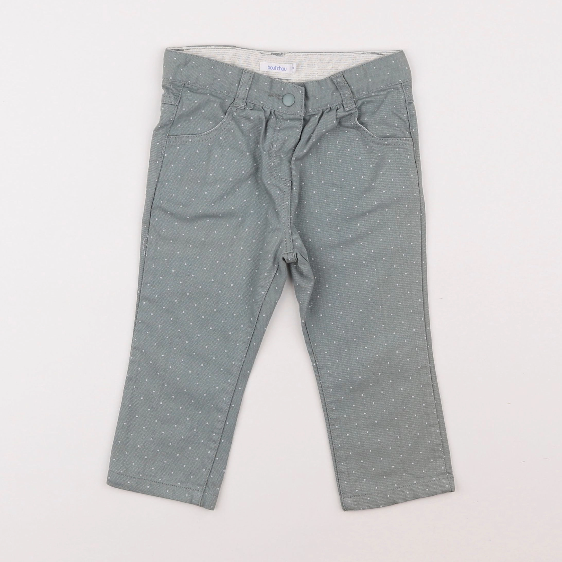 Boutchou - pantalon vert - 12 mois