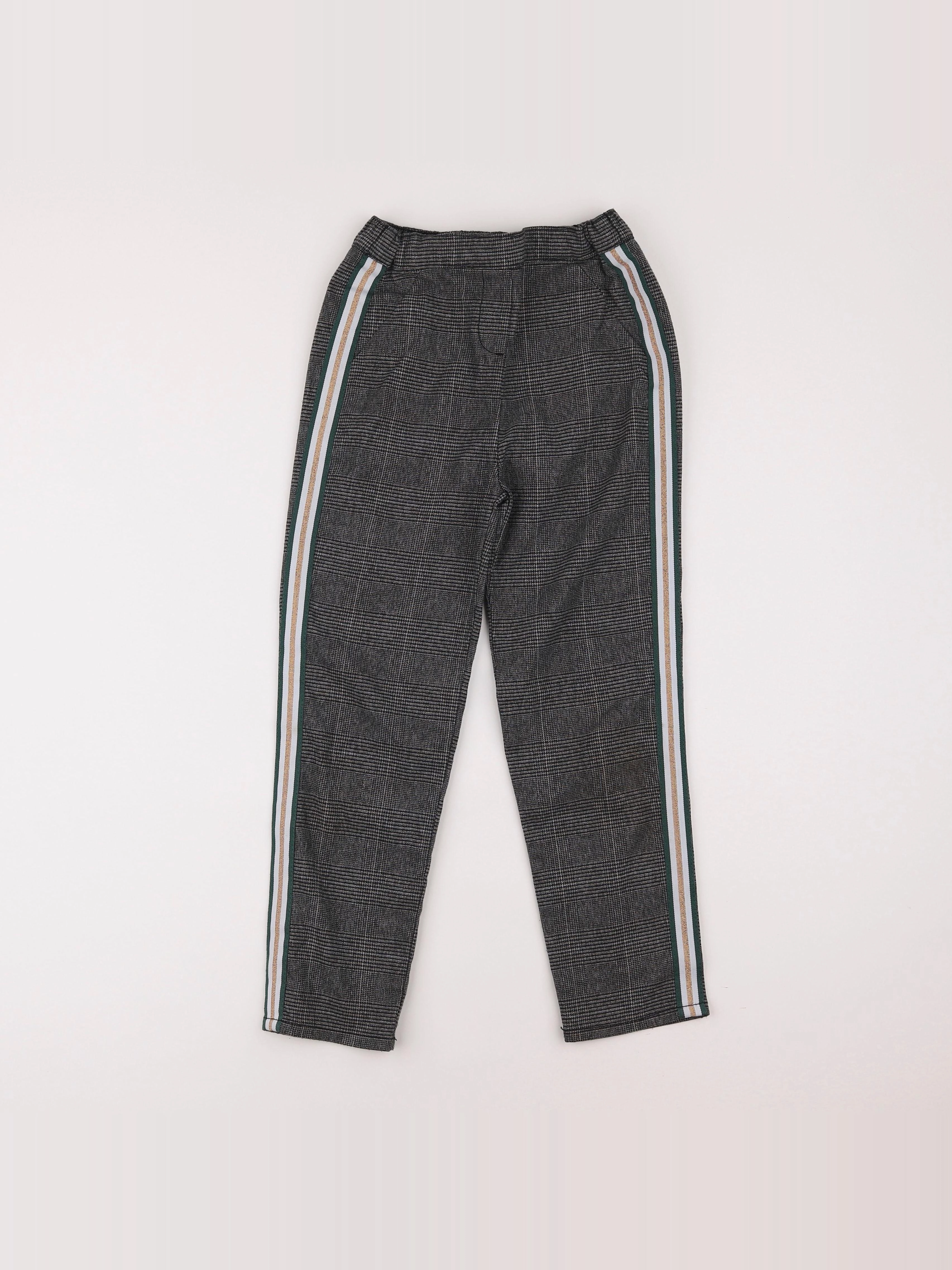Vertbaudet - pantalon gris - 8 ans