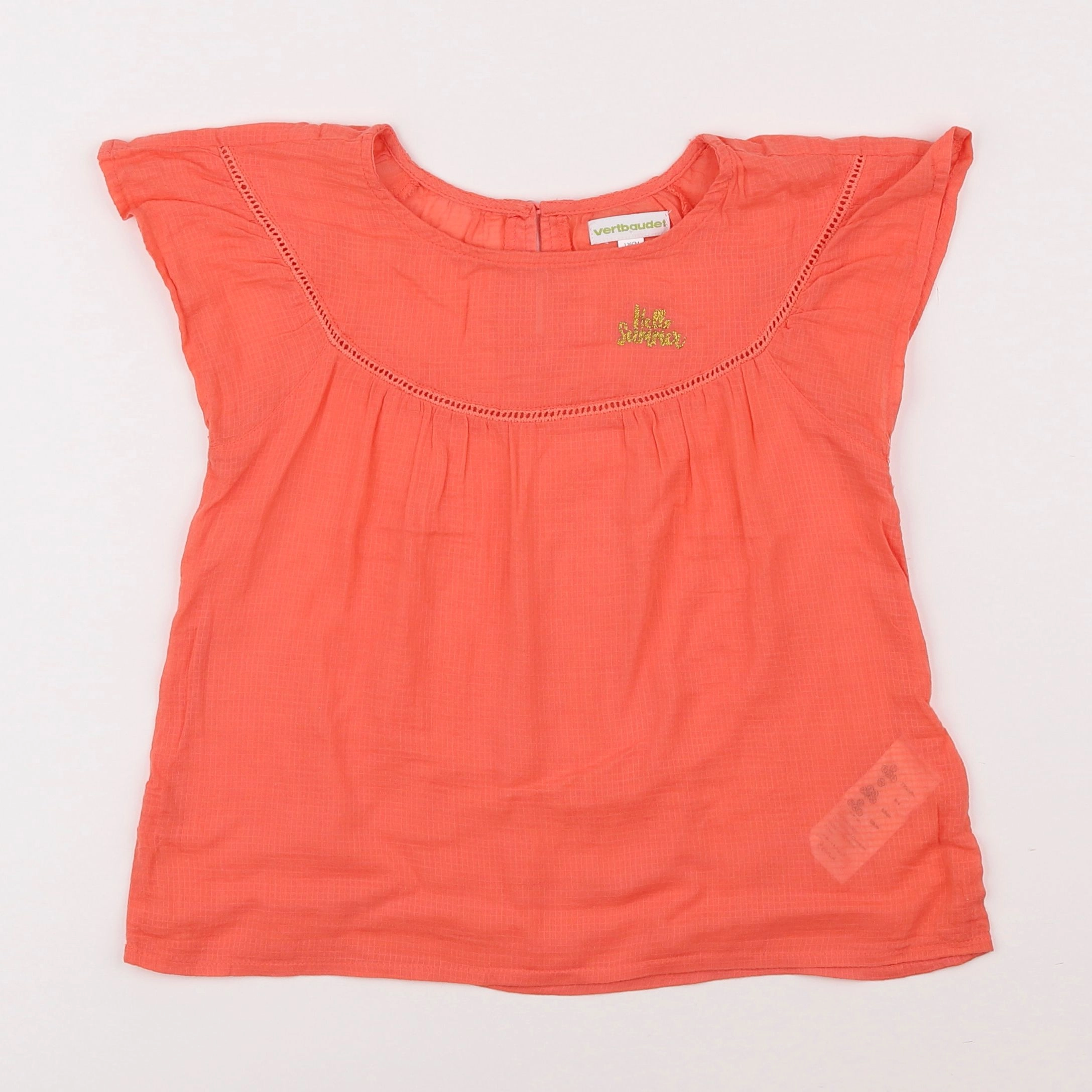 Vertbaudet - blouse rouge - 8 ans