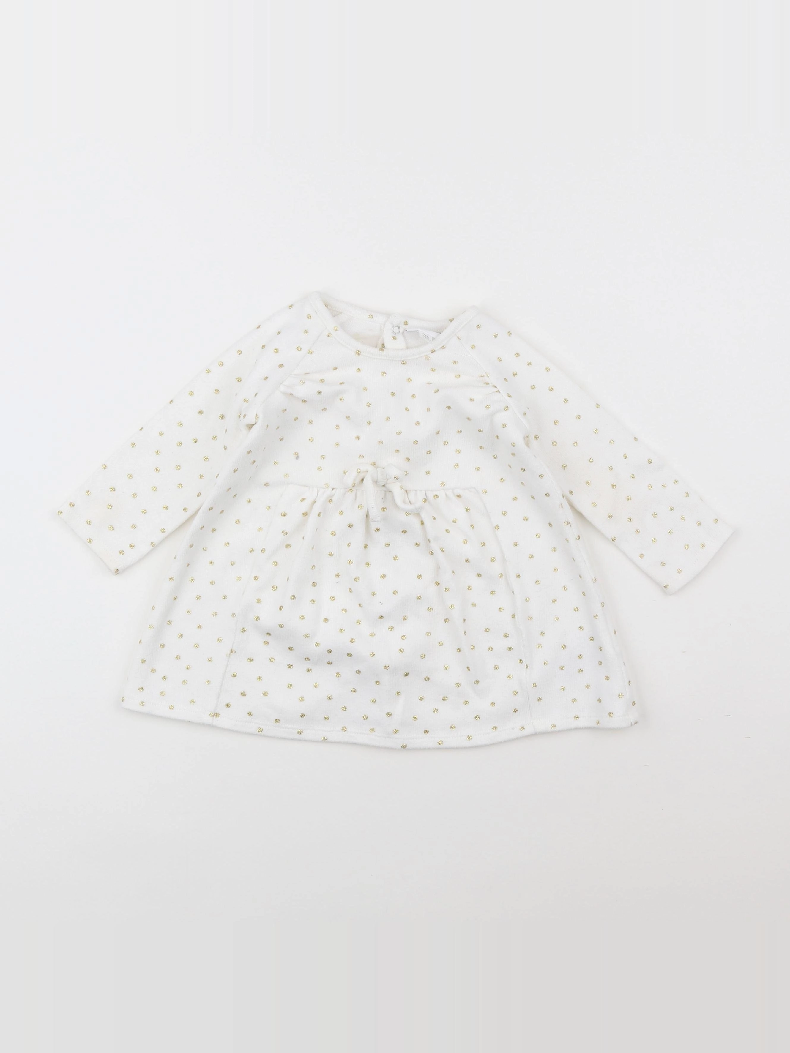 Vertbaudet - robe blanc - 12 mois