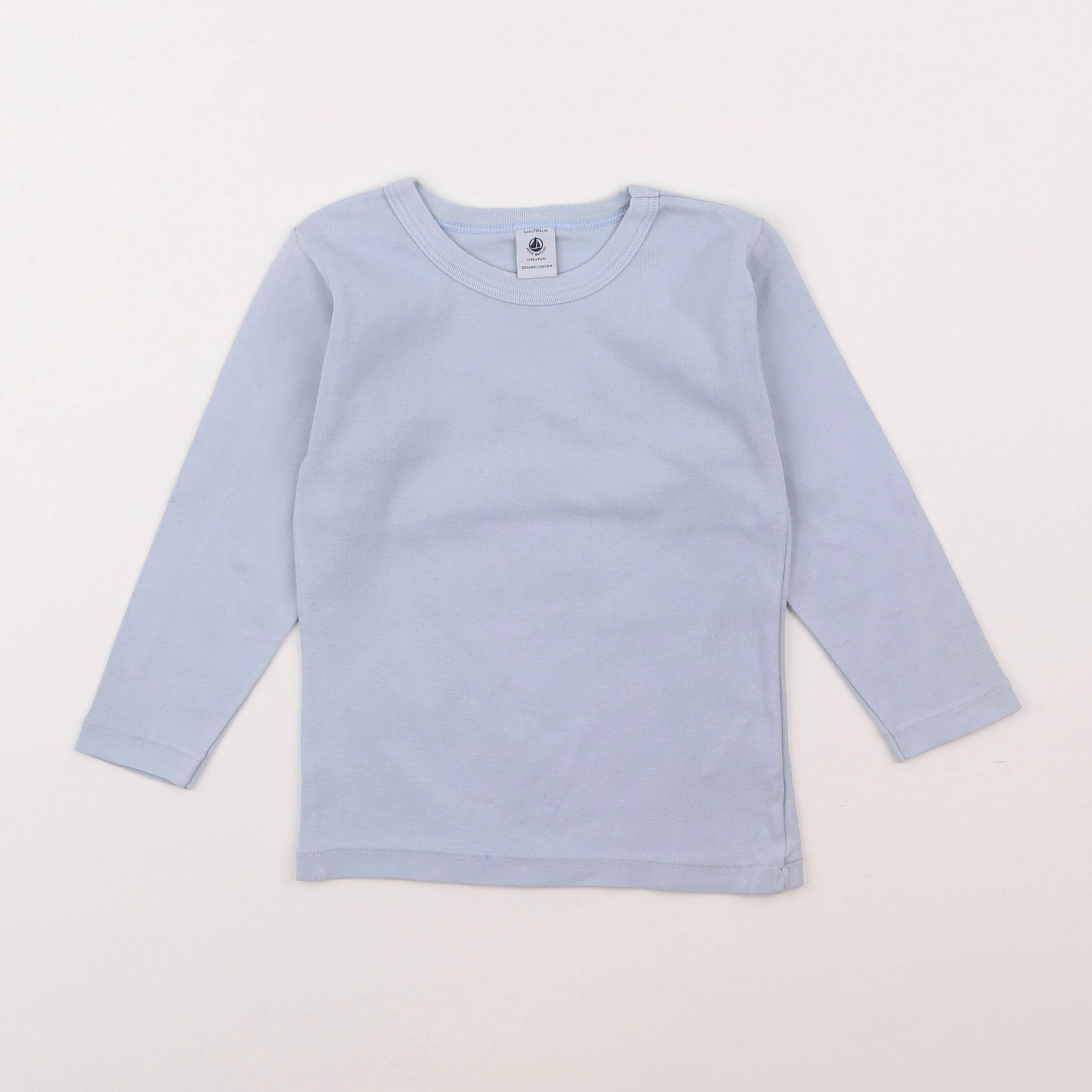 Petit Bateau - maillot de corps bleu - 4 ans