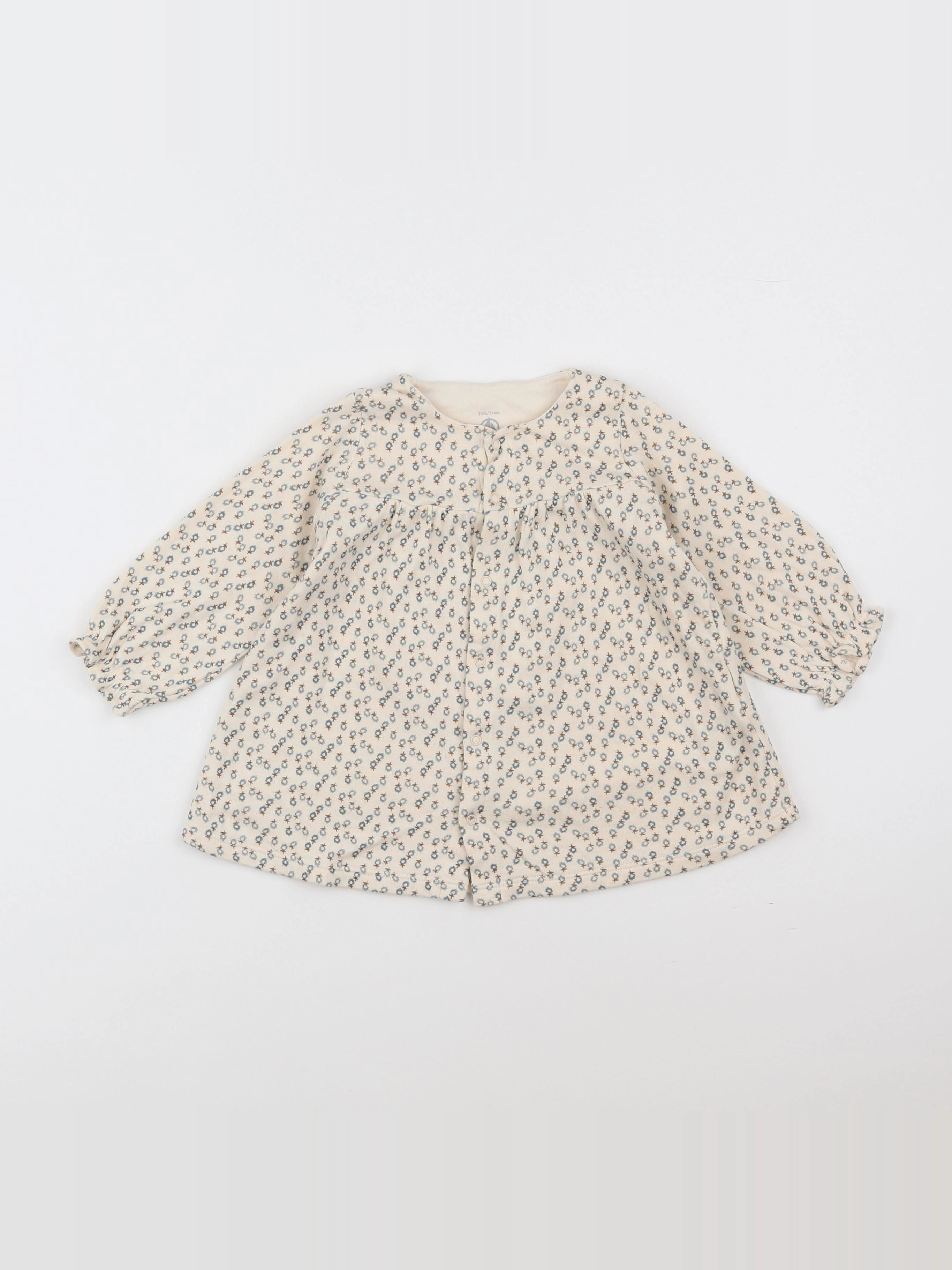 Petit Bateau - robe beige - 12 mois