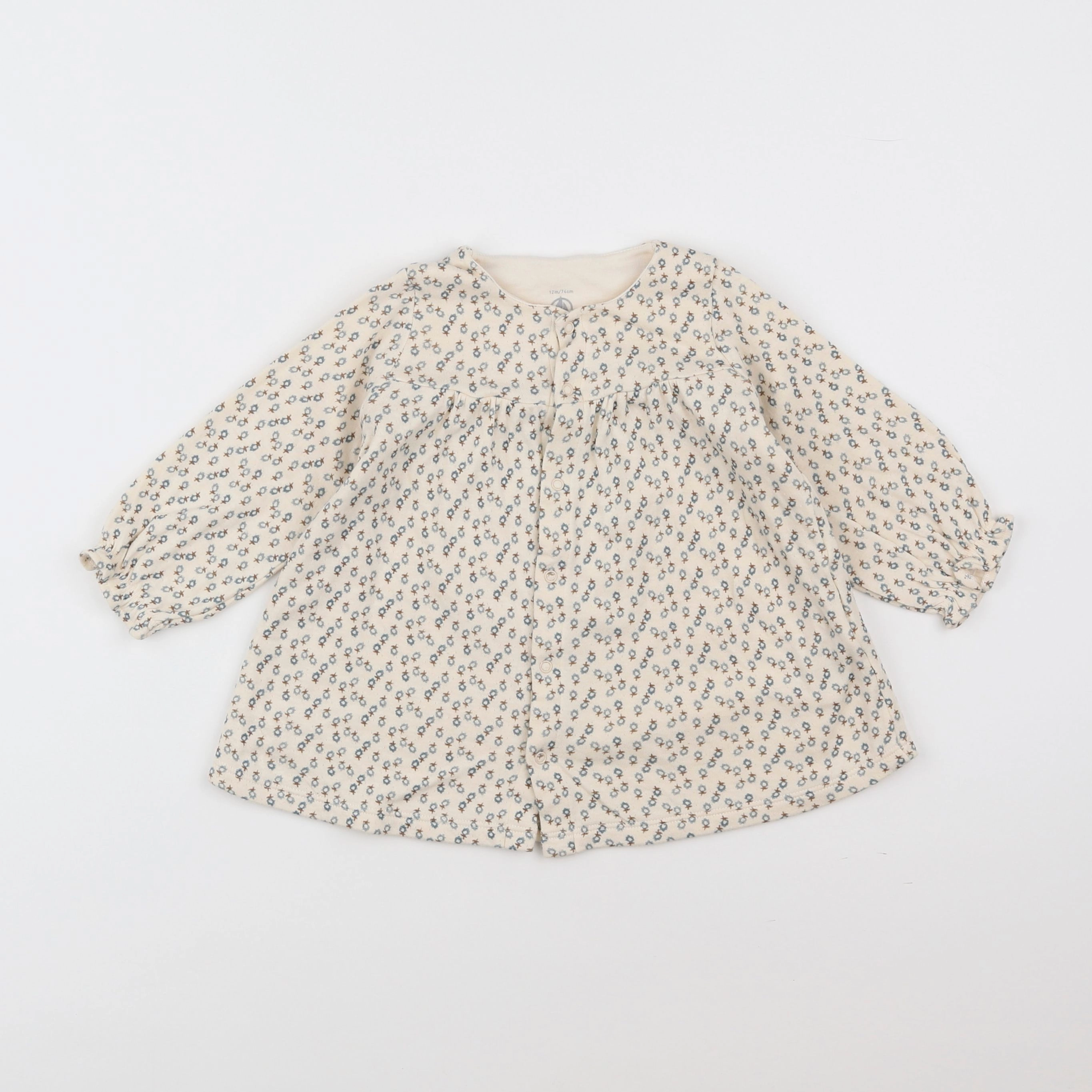 Petit Bateau - robe beige - 12 mois