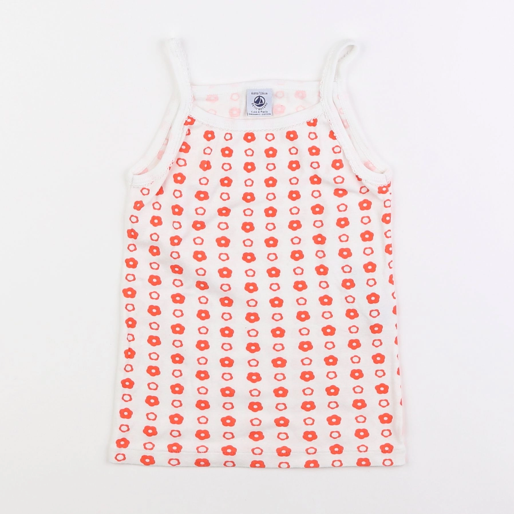 Petit Bateau - maillot de corps blanc - 6 ans