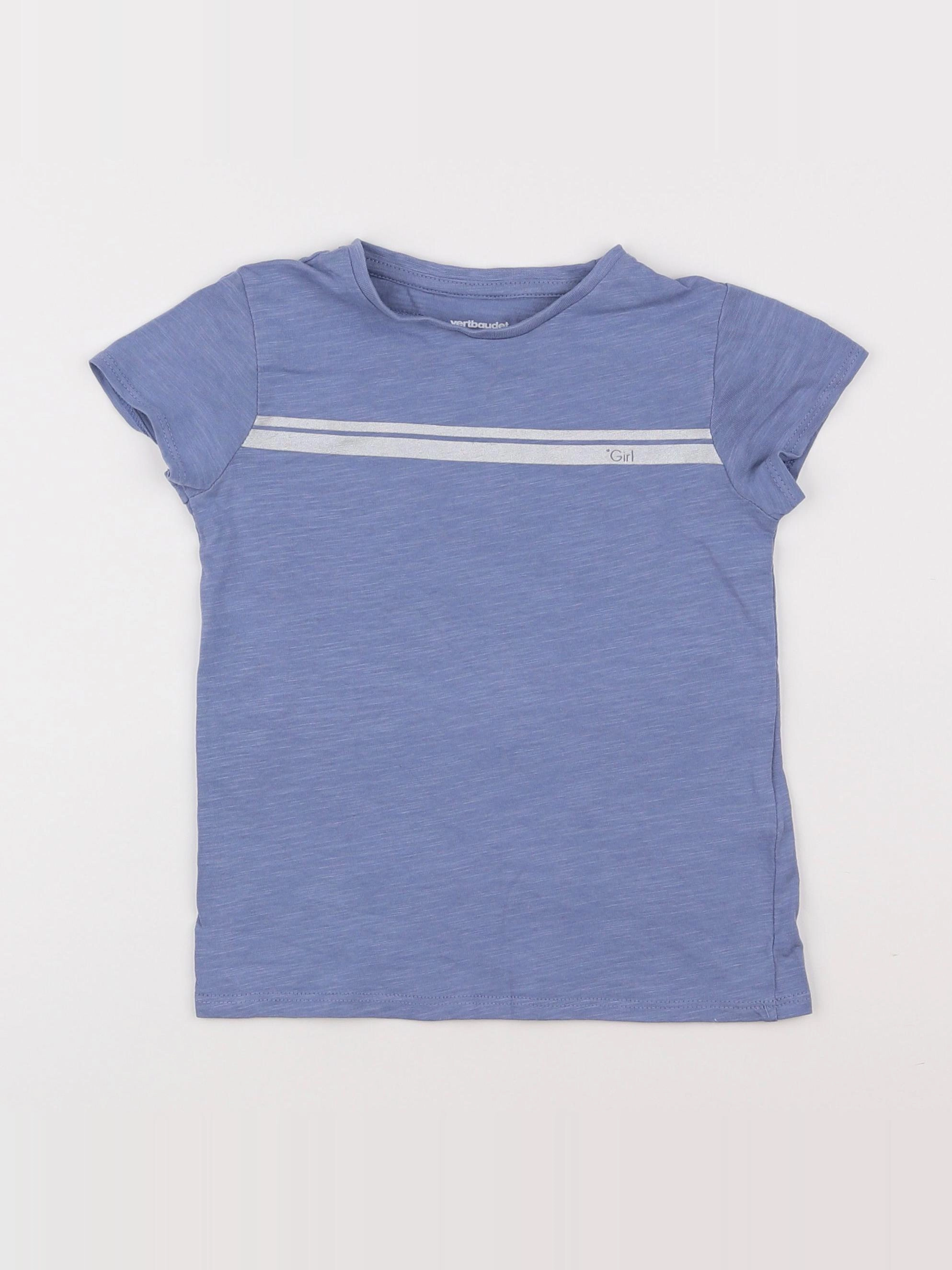 Vertbaudet - tee-shirt bleu - 5 ans