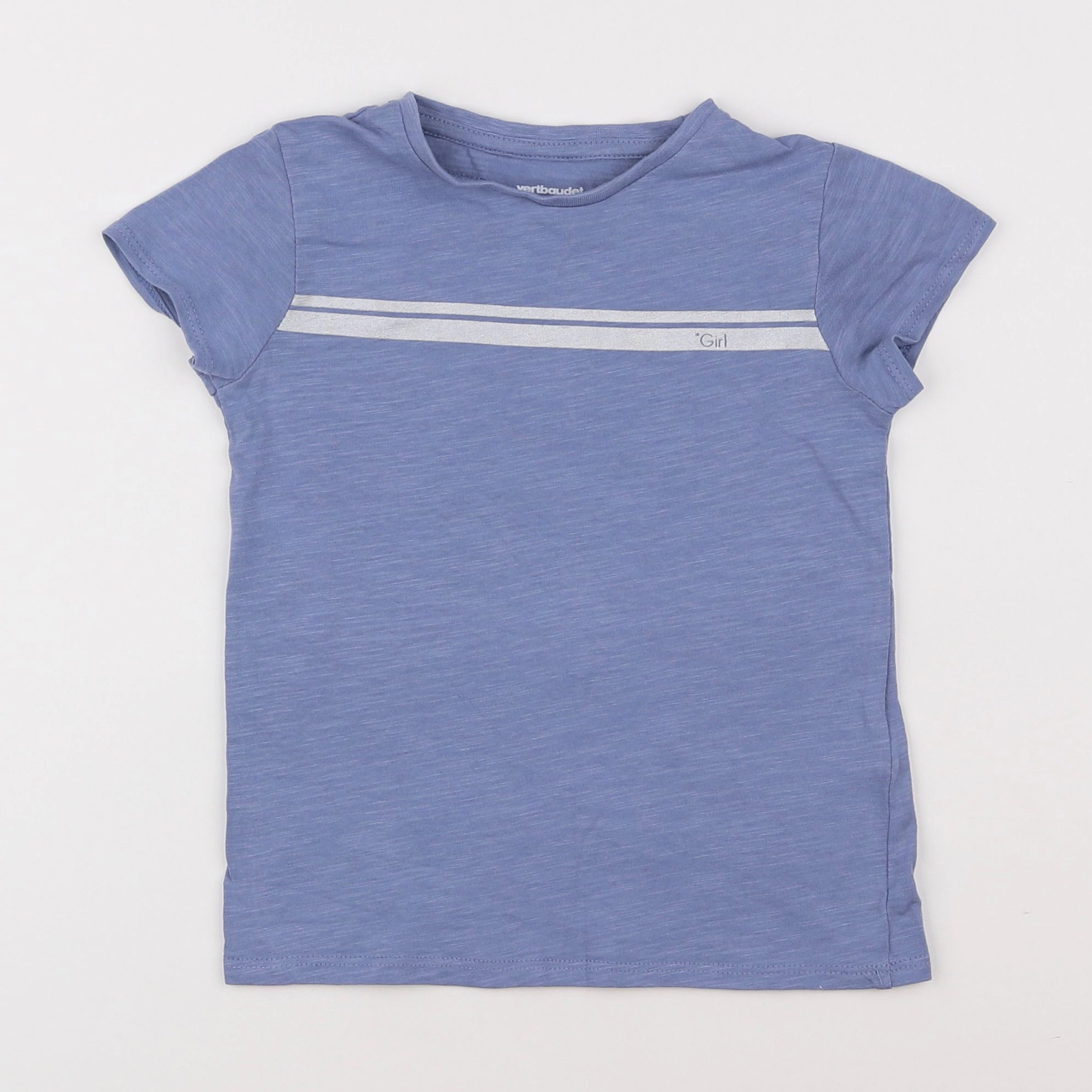 Vertbaudet - tee-shirt bleu - 5 ans