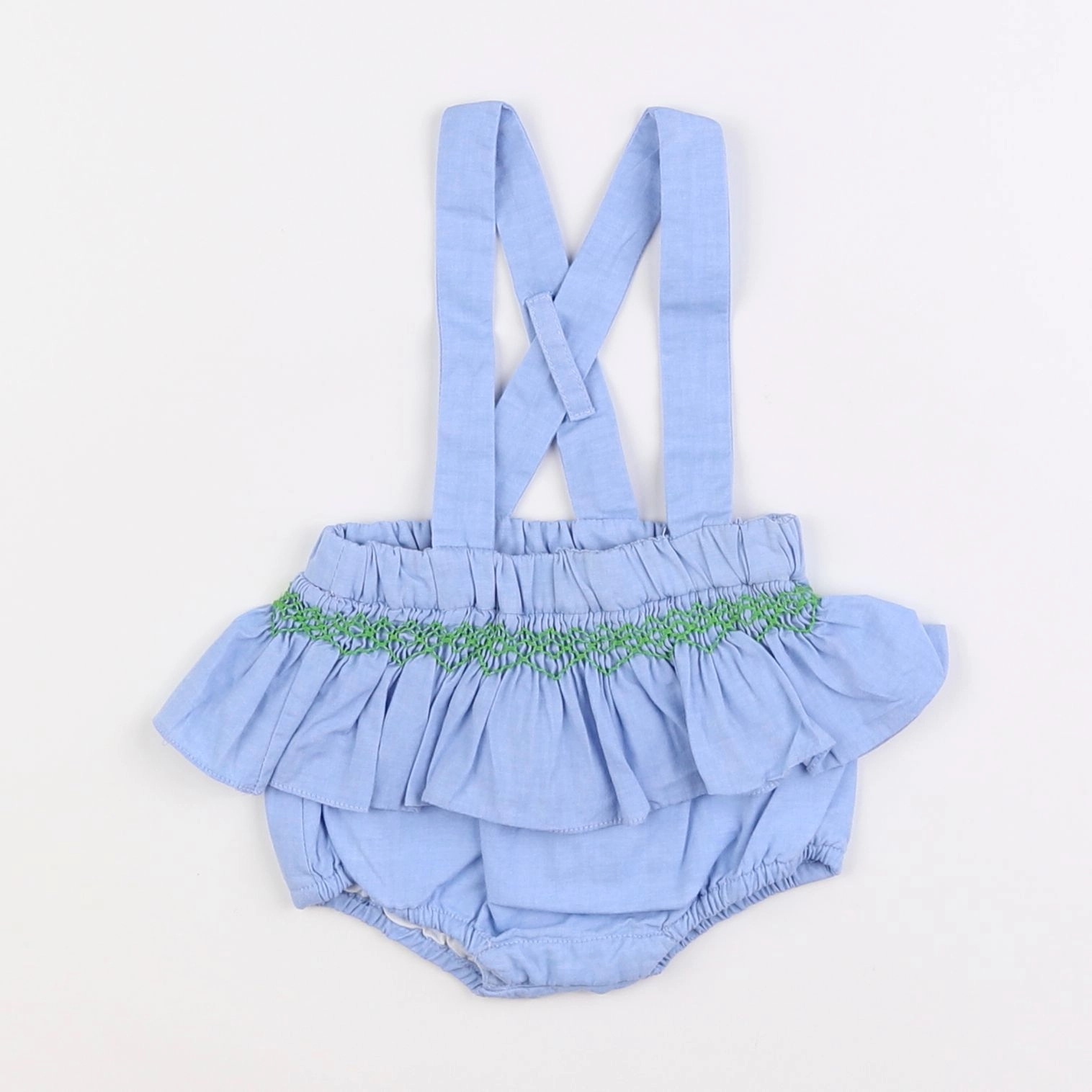 Jacadi - bloomer volants au dos bleu - 3 mois