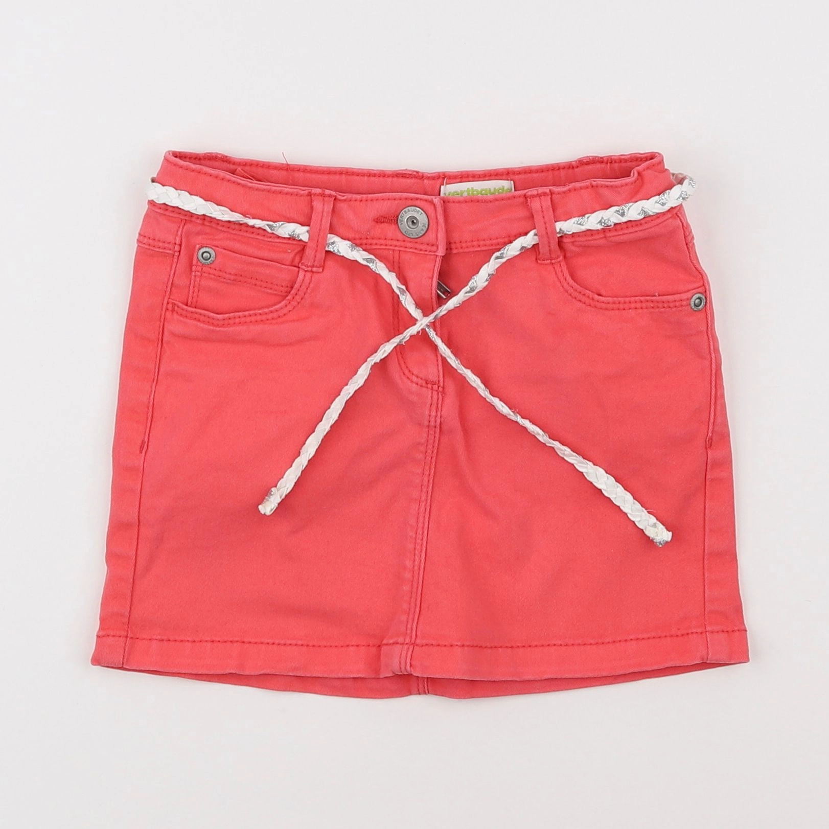 Vertbaudet - jupe rouge - 5 ans