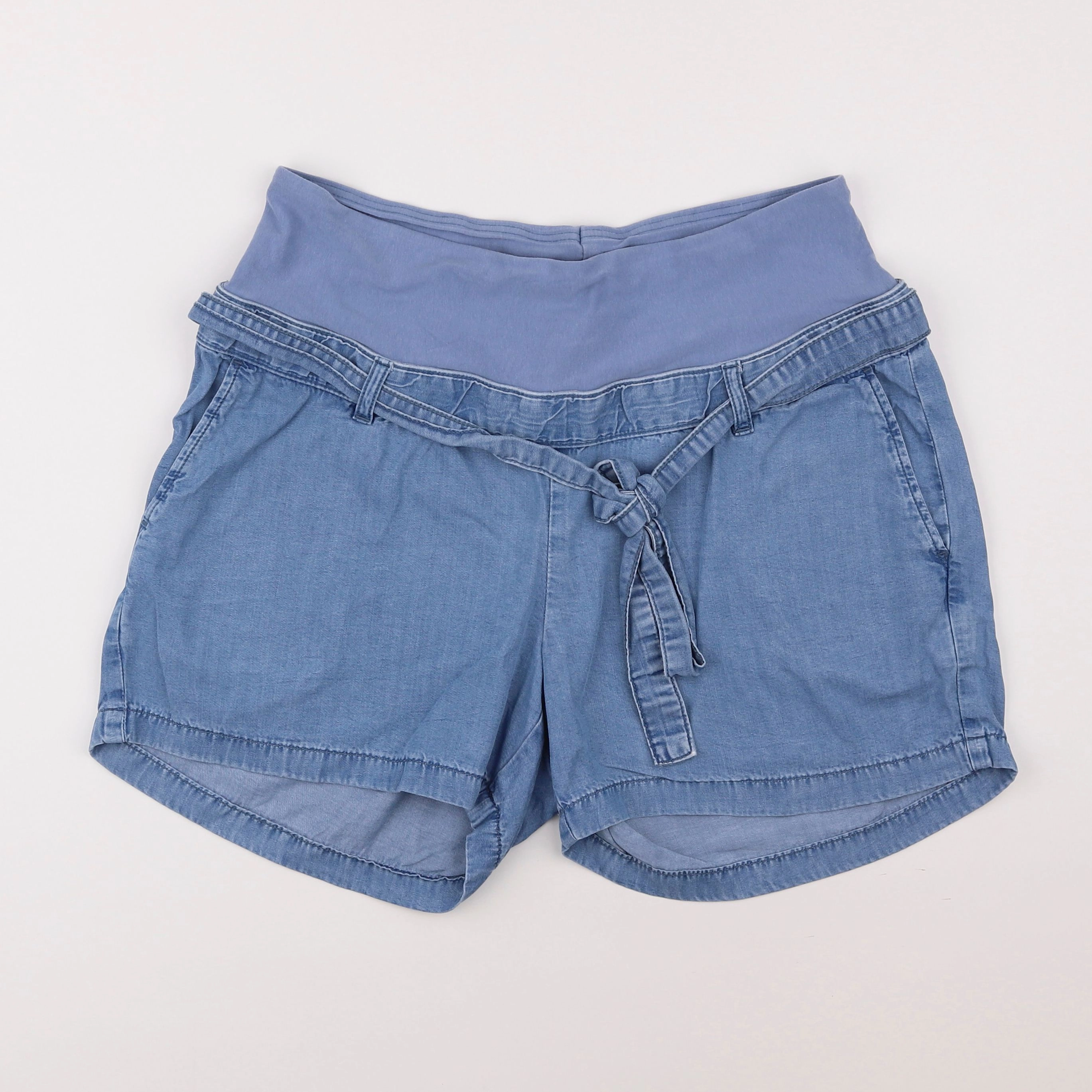 H&M - short grossesse bleu - m