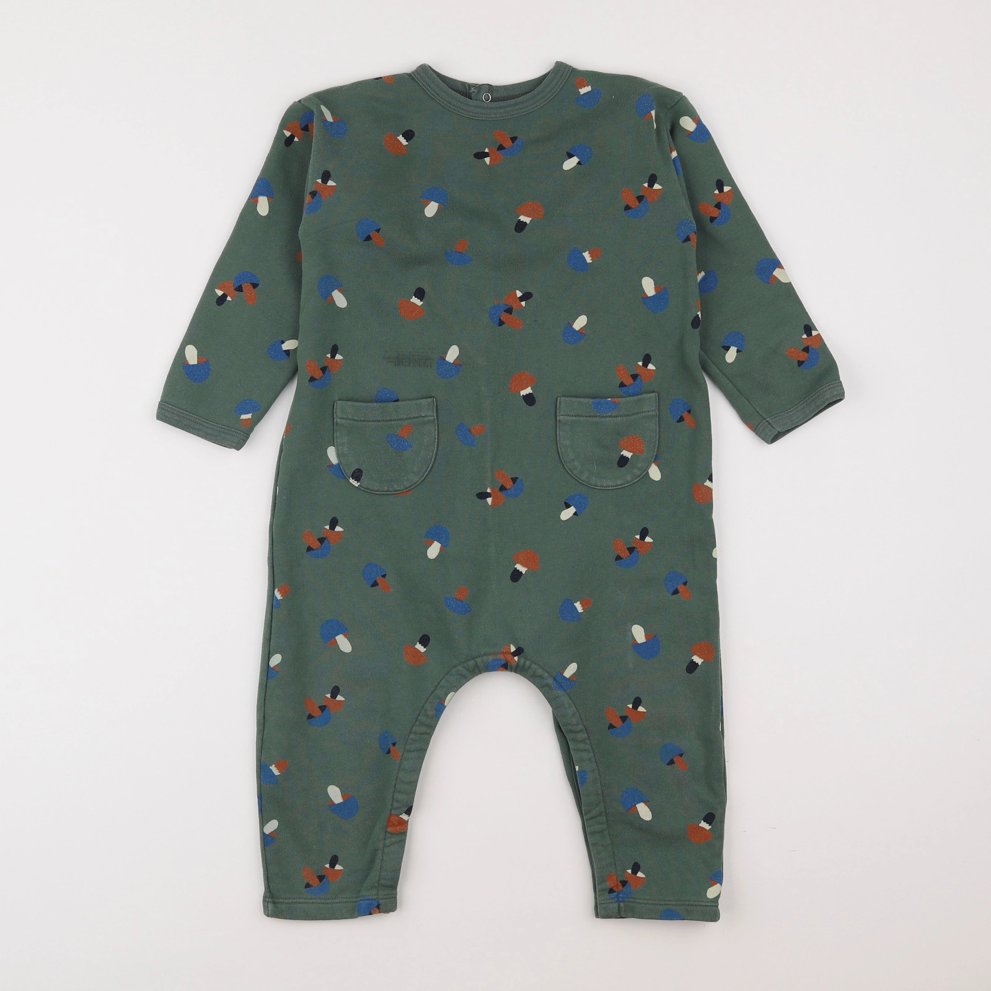 Petit Bateau - combinaison vert - 3 ans