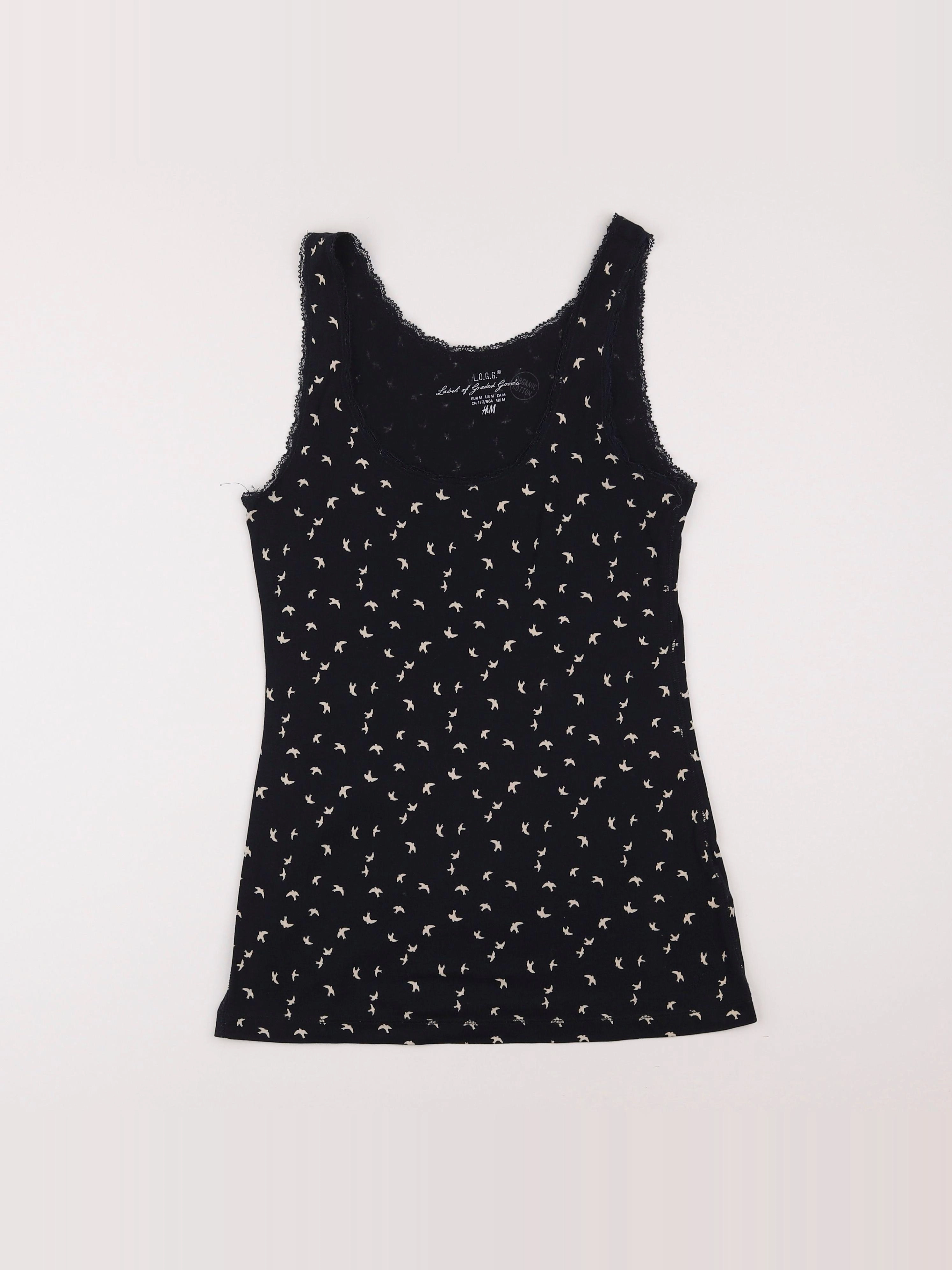 H&M - tee-shirt grossesse noir - m