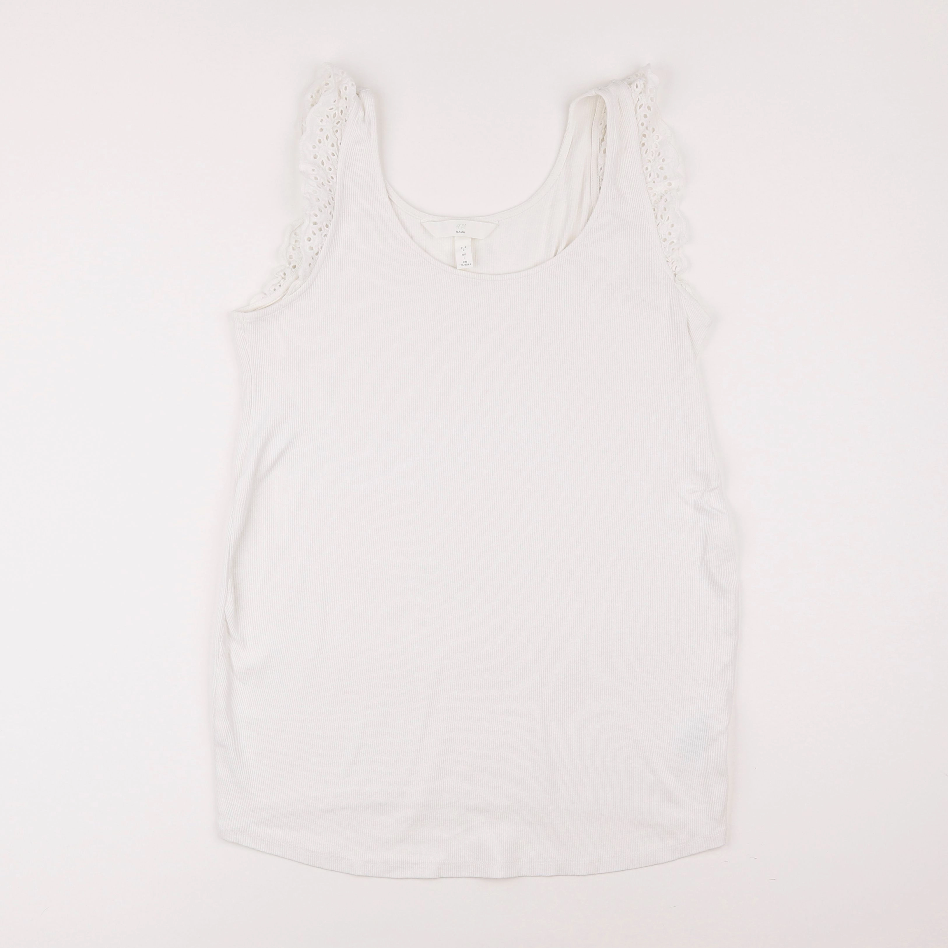 H&M - tee-shirt grossesse blanc - l