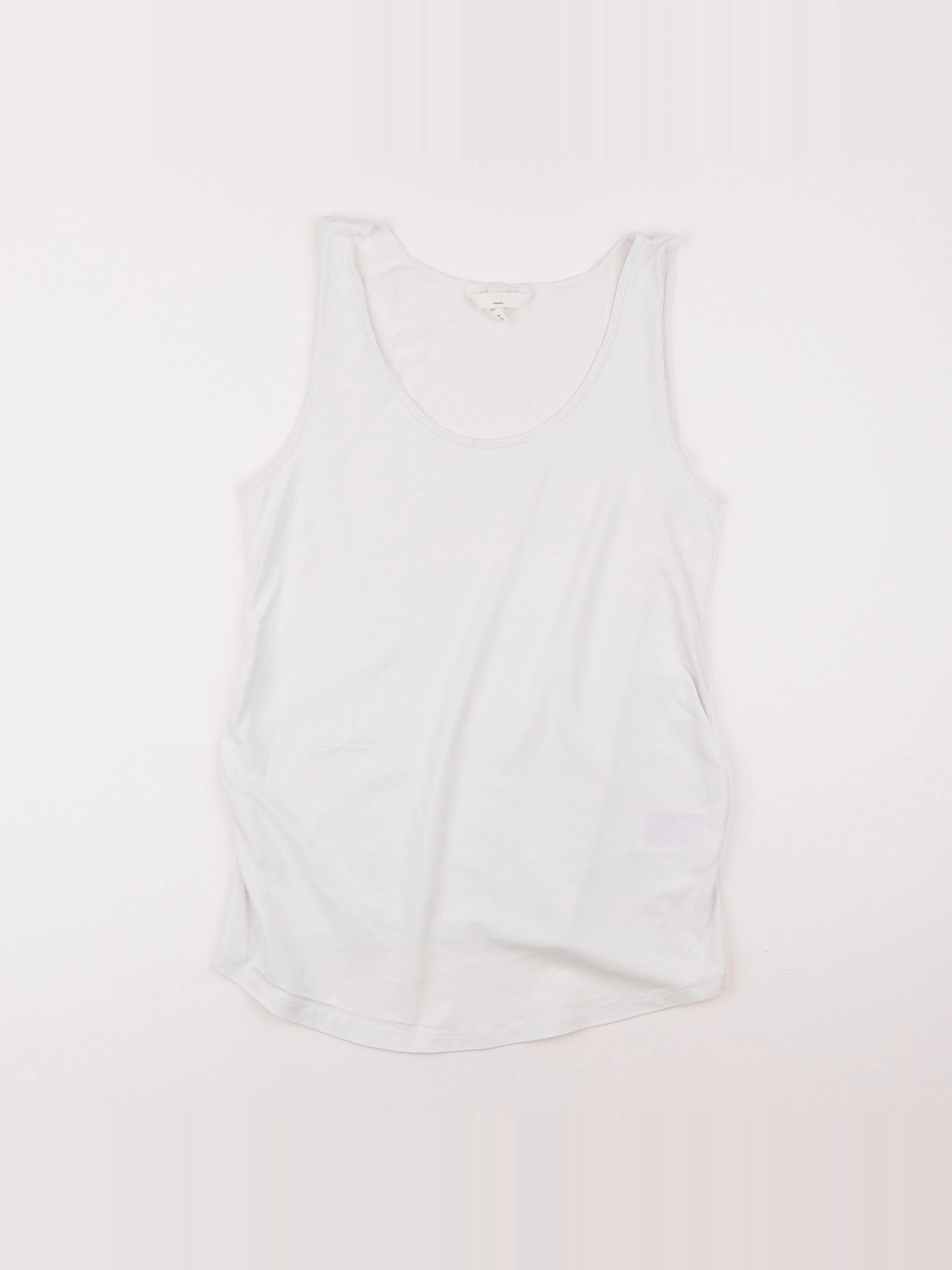 H&M - tee-shirt grossesse blanc - m