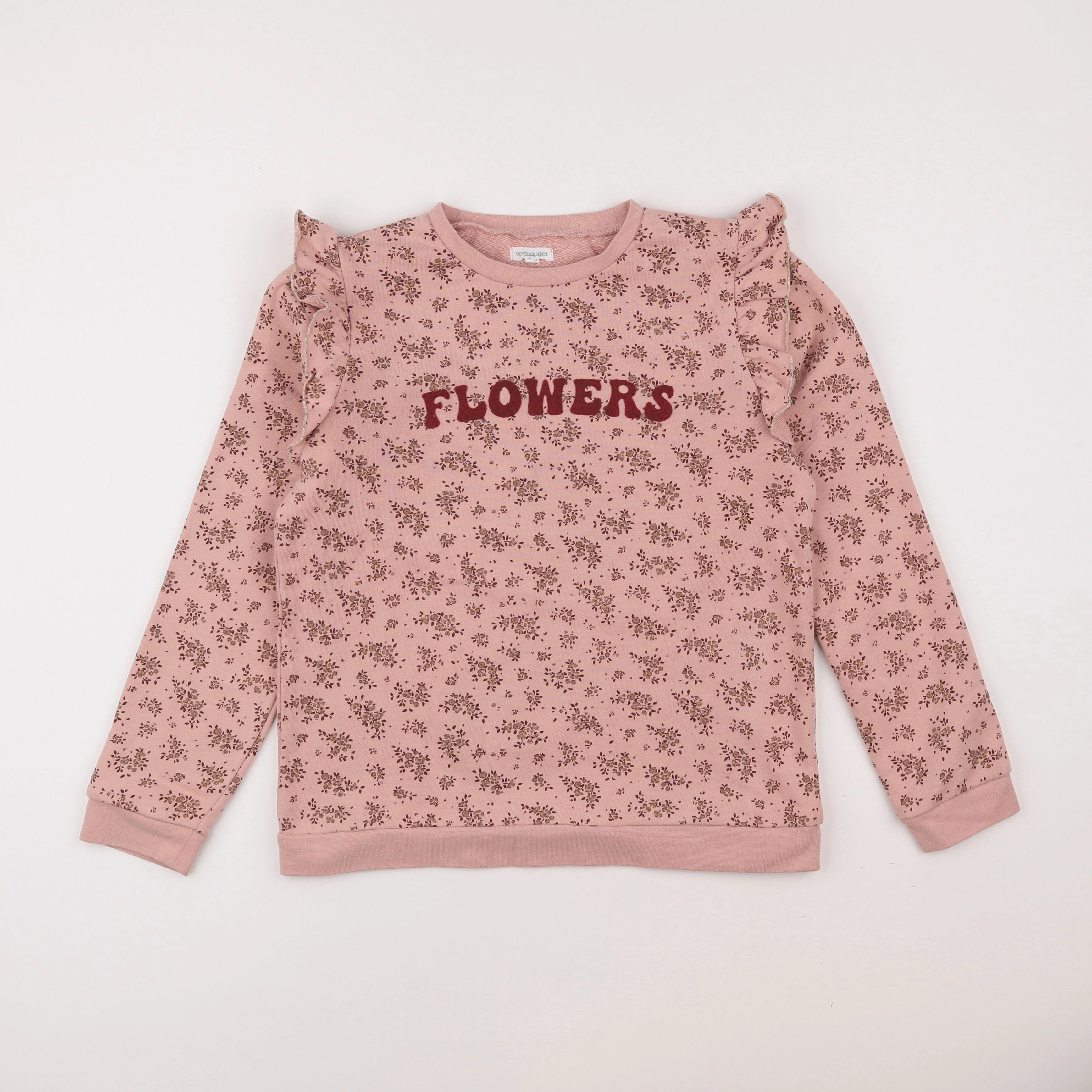 Vertbaudet - sweat rose - 12 ans
