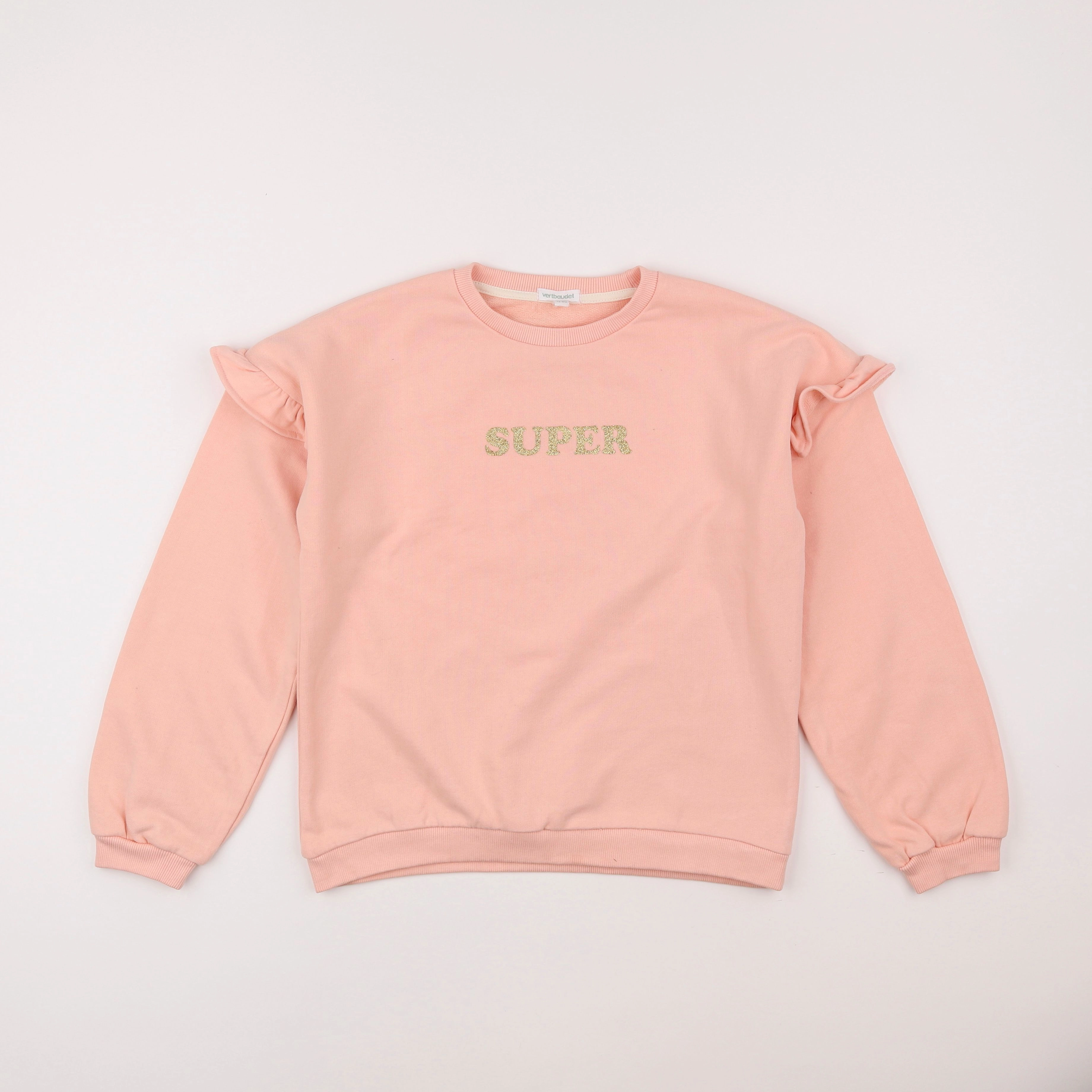 Vertbaudet - sweat rose - 12 ans